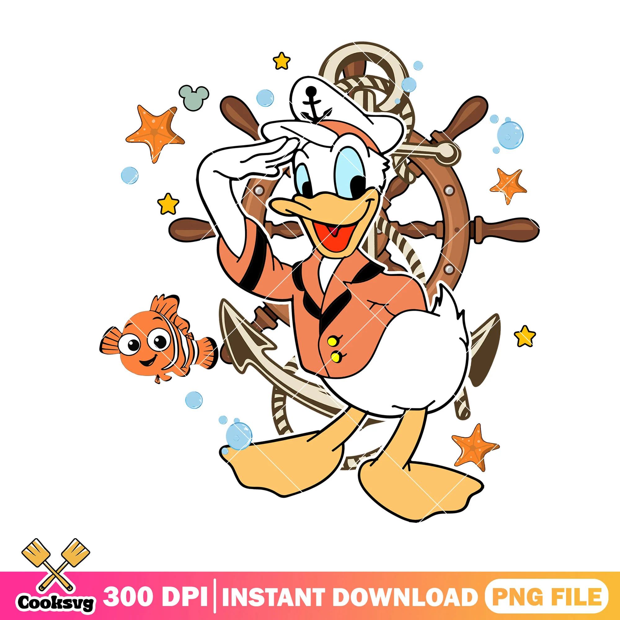 Donald sailor costume png, donald cute png, halloween disney png
