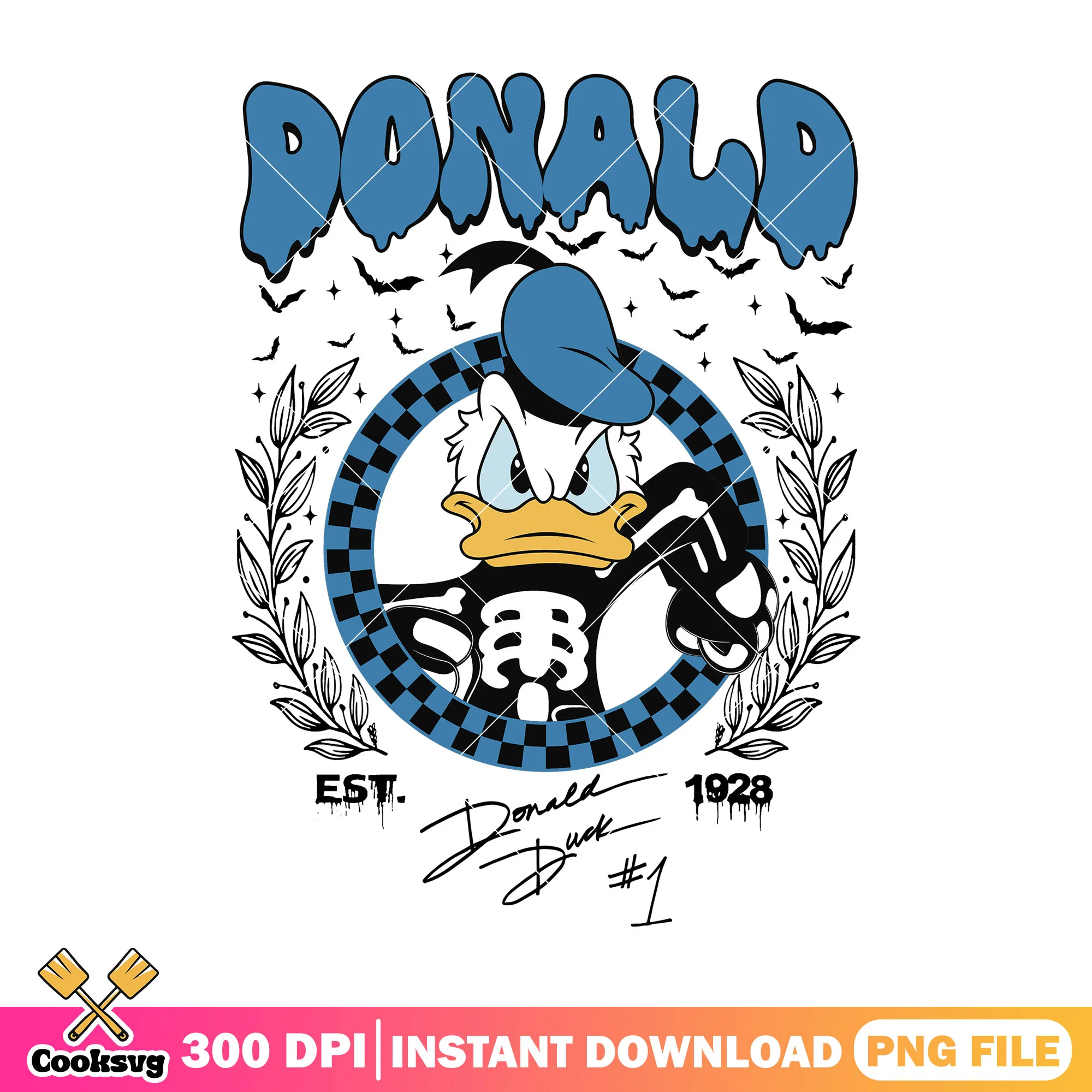 Donald skeleton est 1928 png, disney halloween png, donald disney png