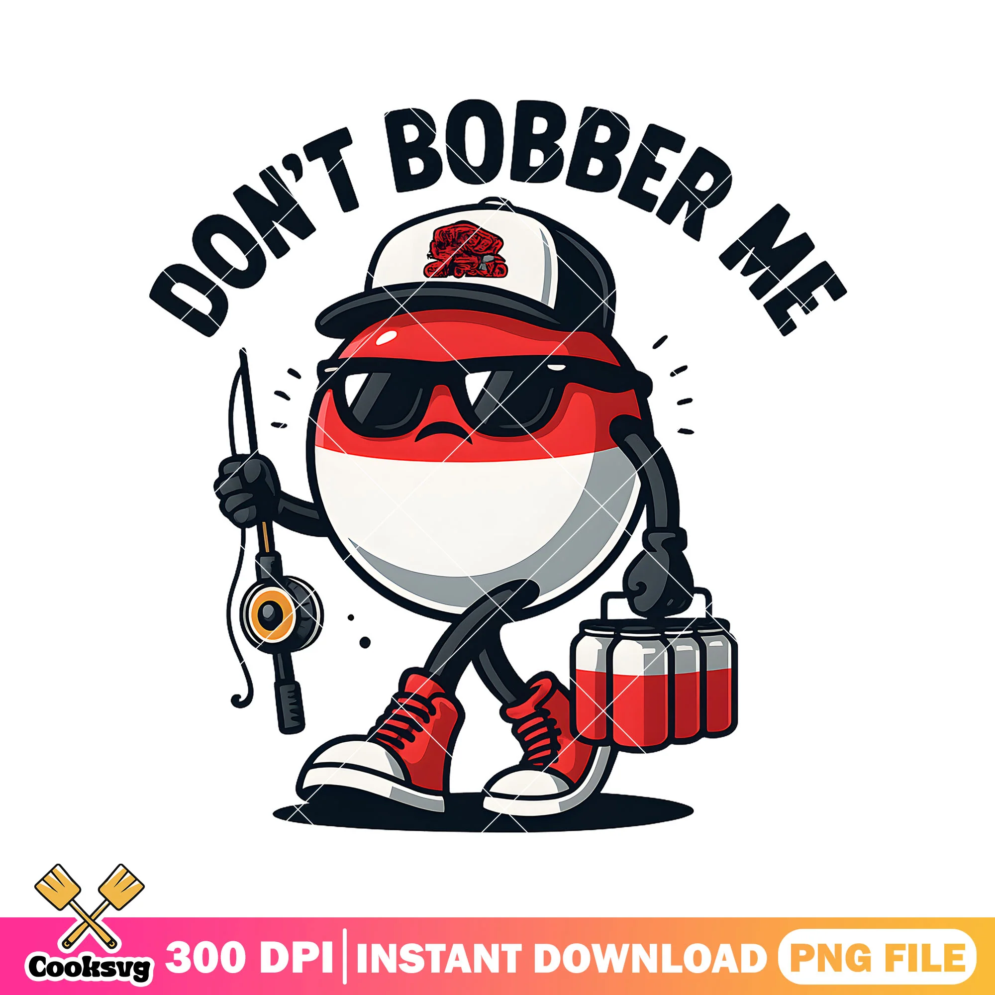 Dont bobber me quotes png, mens fishing png, bass fishing png