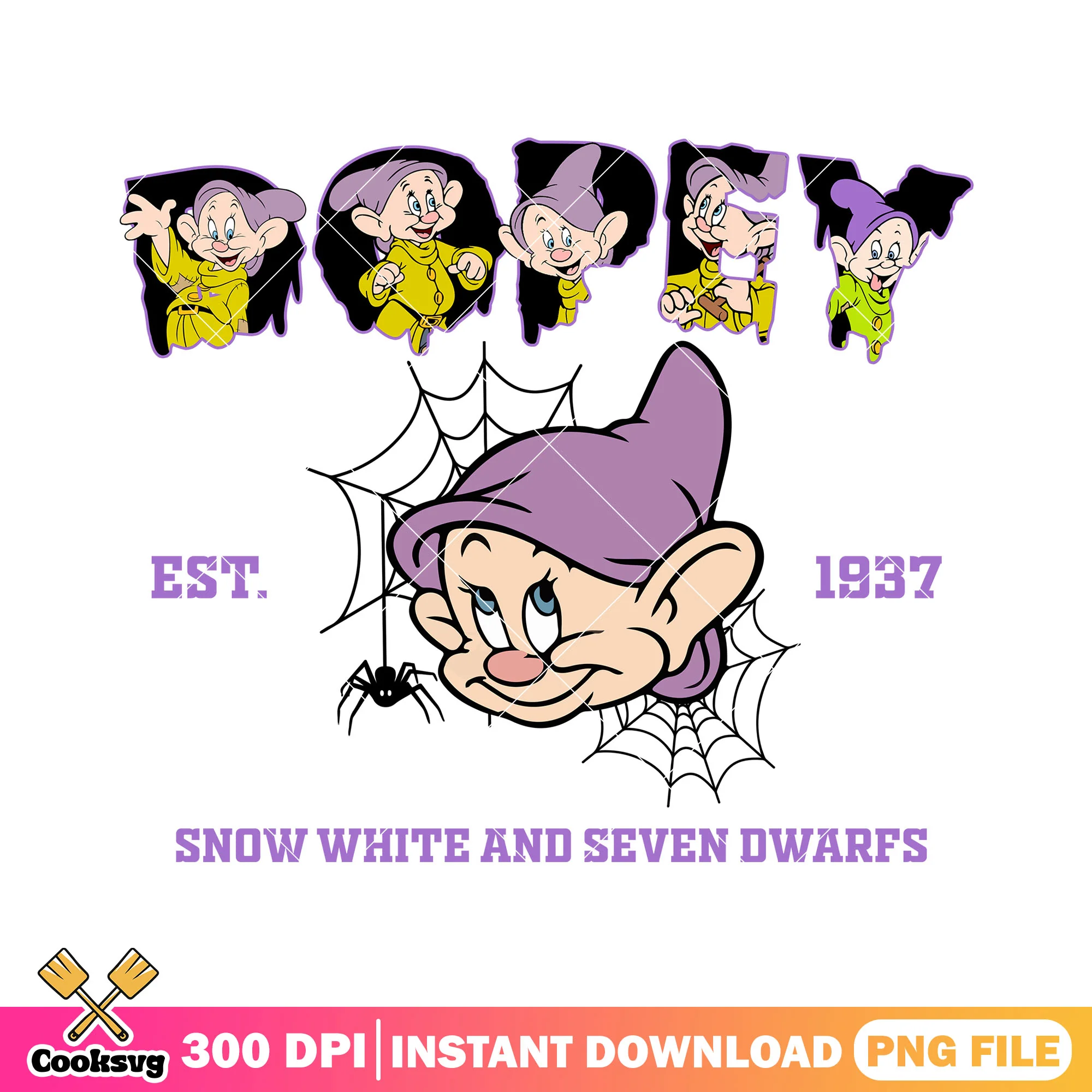 Dopey est 1937 black png, dopey dwarf png, walt disney png