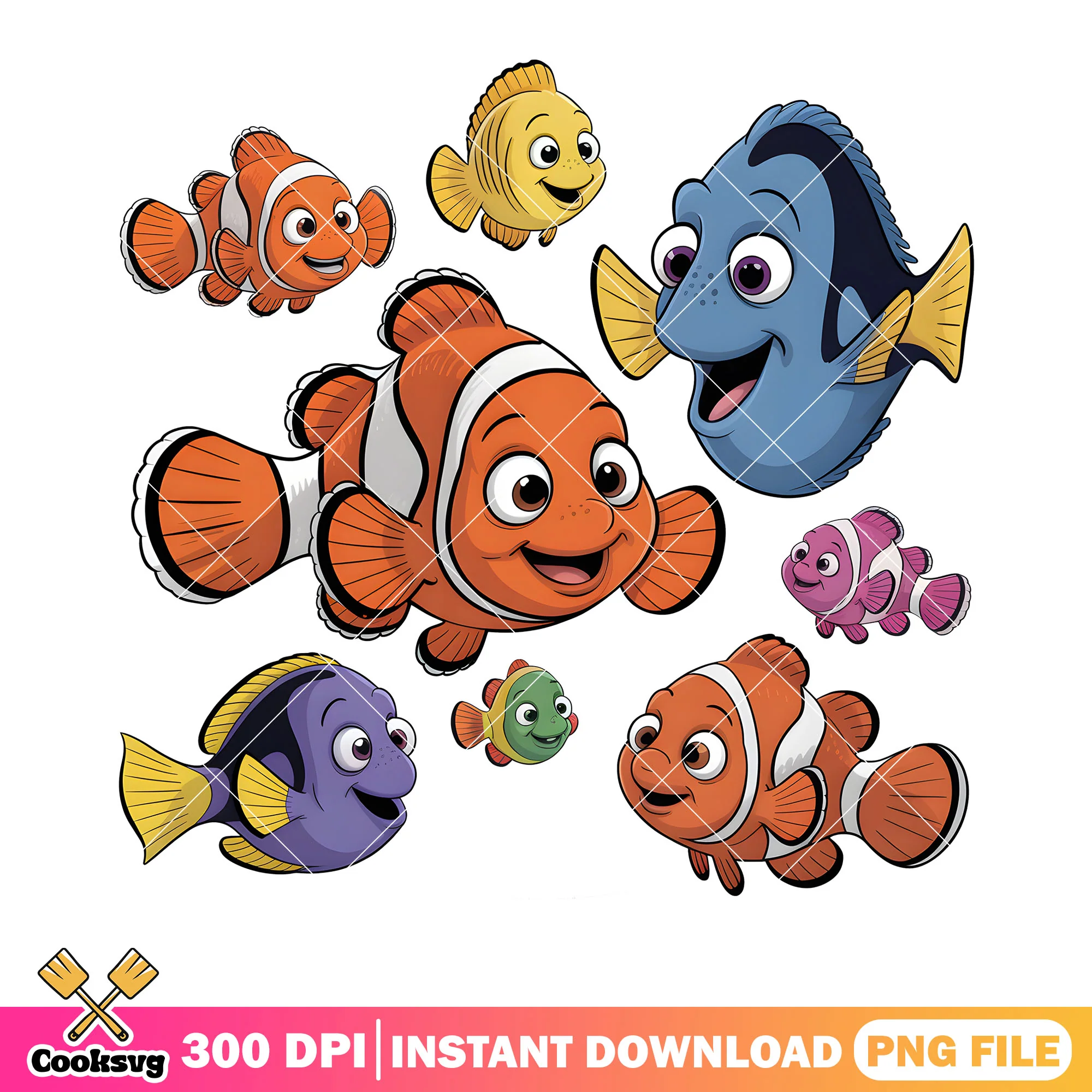 Dory marlin poster png, finding nemo png, disney poster png
