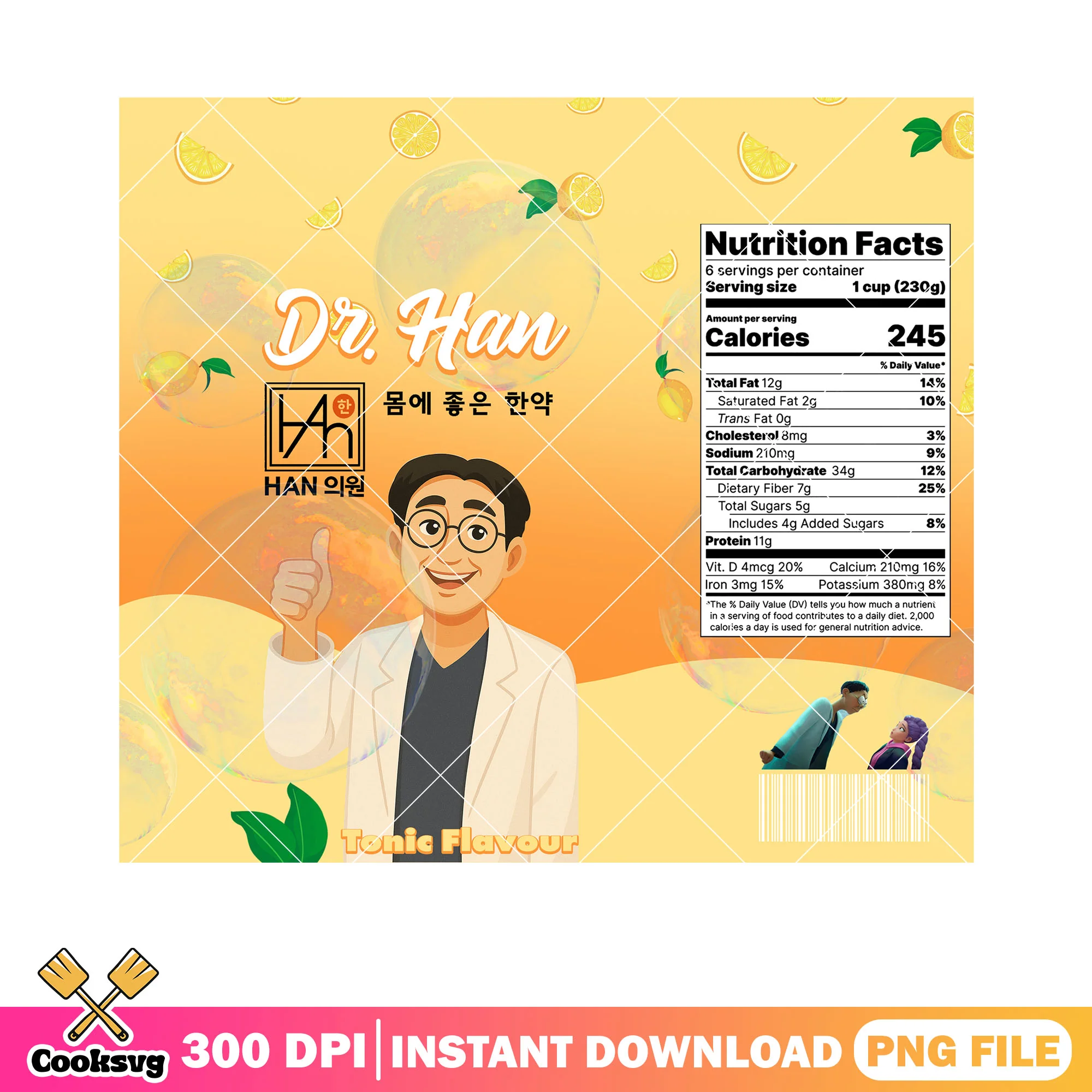Dr han tonic flavour logo png, anime png, poster anime dr han png