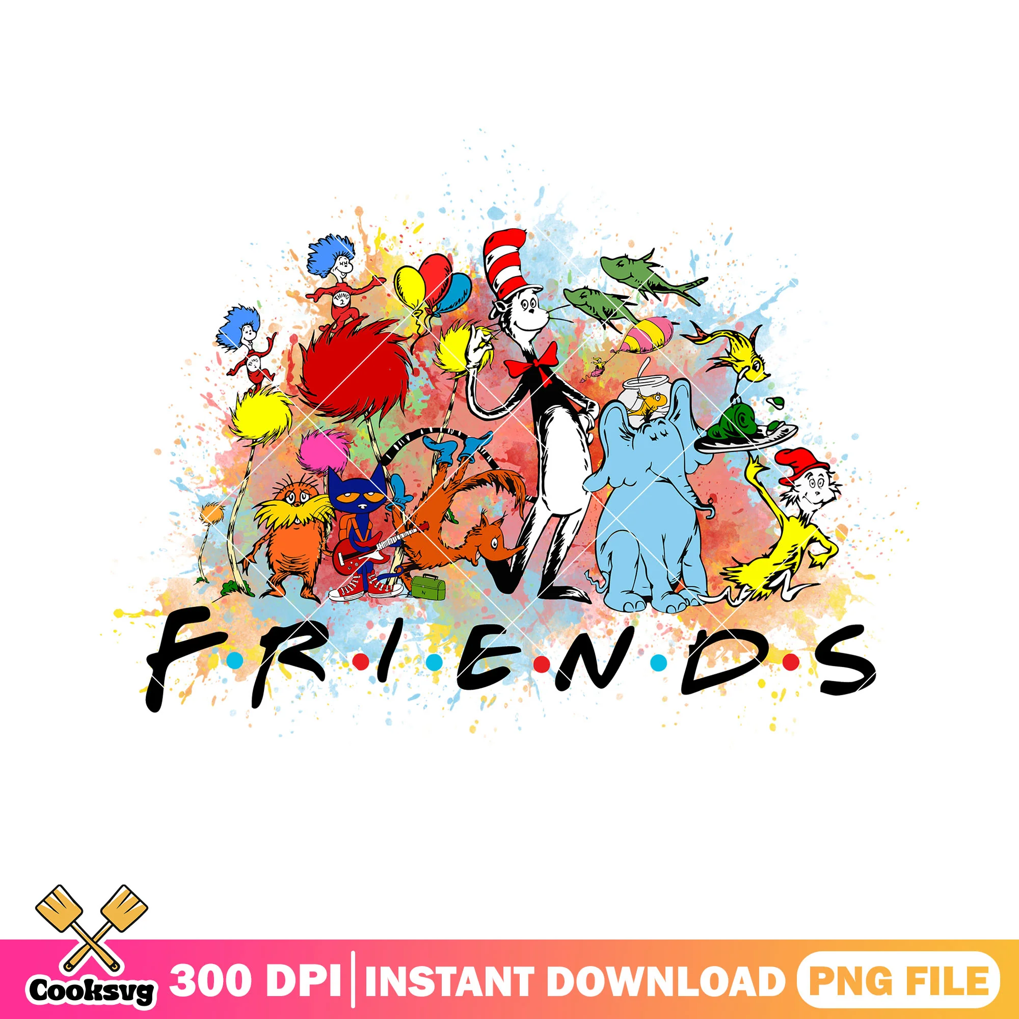 Dr seuss and his friends text png, dr seuss friends png, dr seuss png