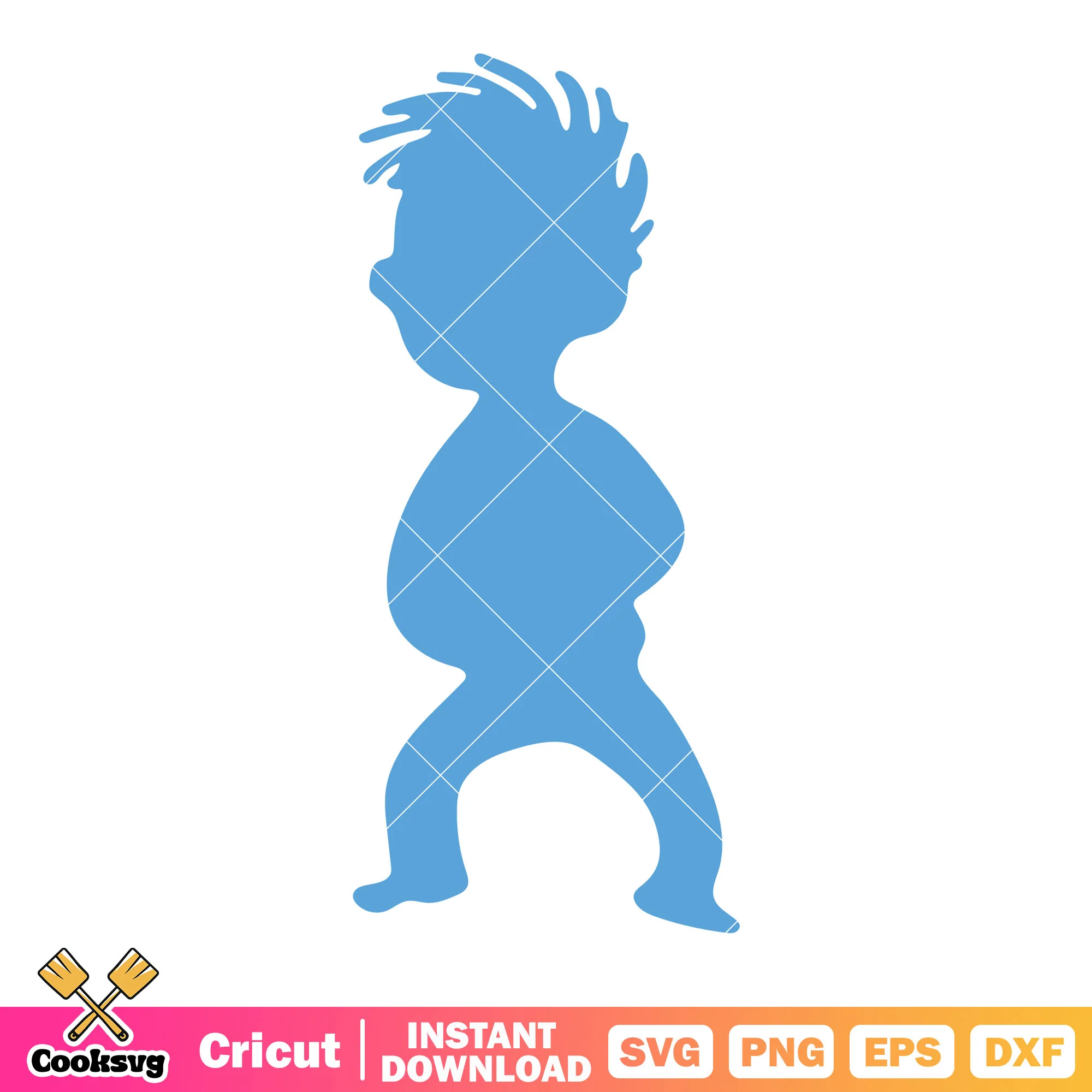 Dr seuss boy blue silhouette svg, dr seuss silhouette svg