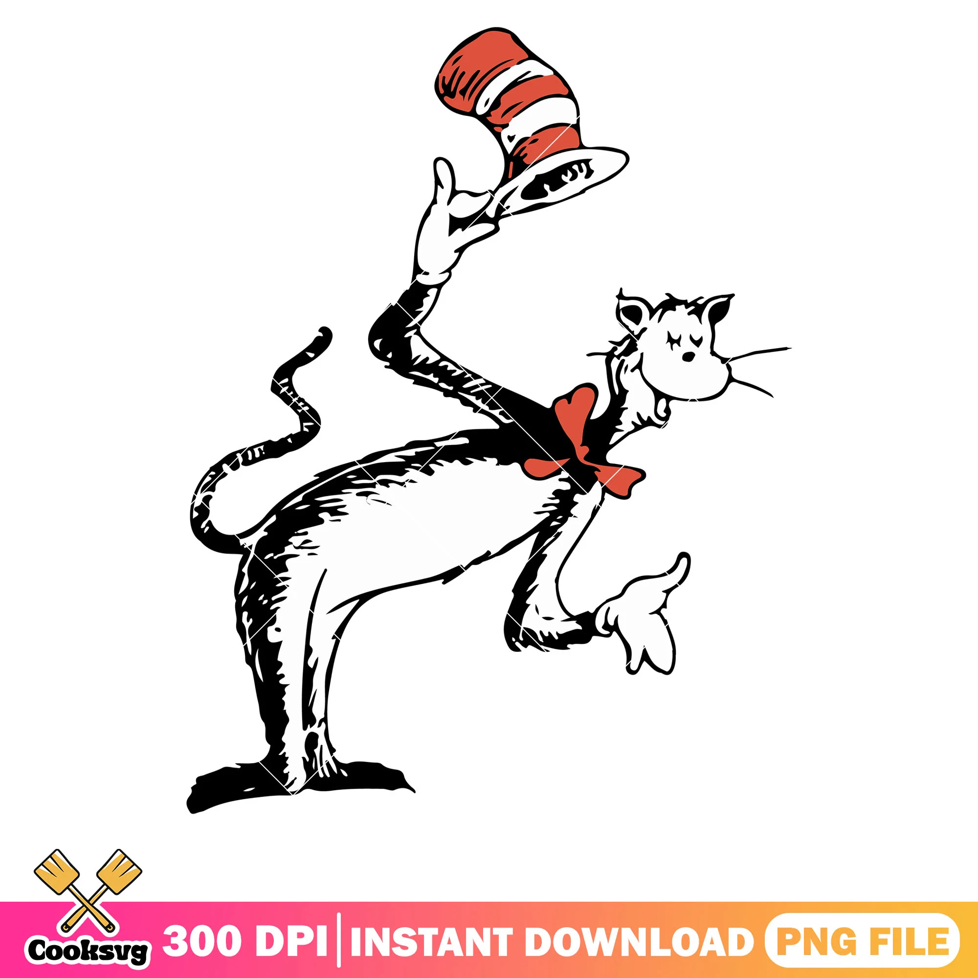 Dr seuss cat hello cartoon png, dr seuss cartoon png, dr seuss cat png