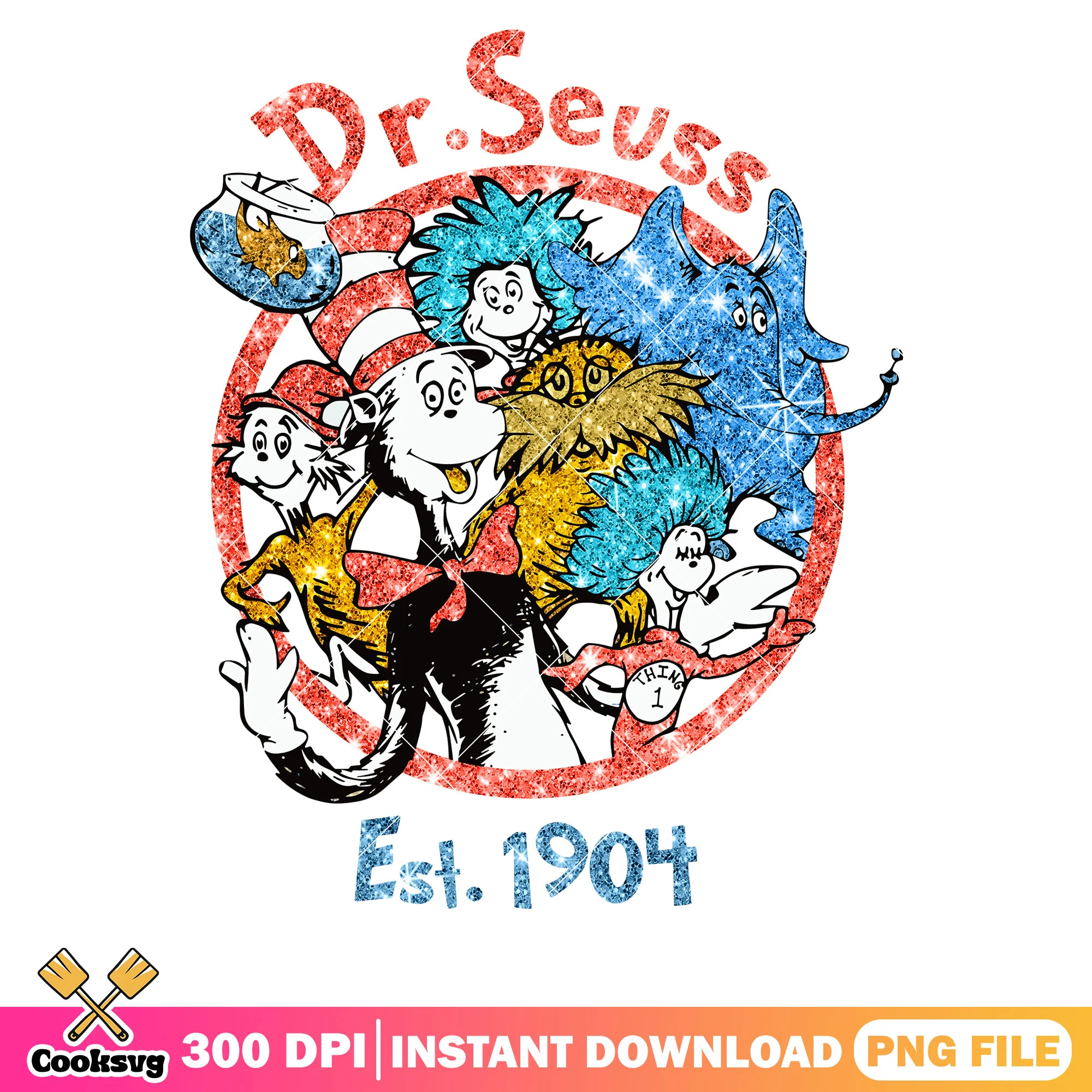 Dr seuss characters est 1904 png file, dr seuss characters png