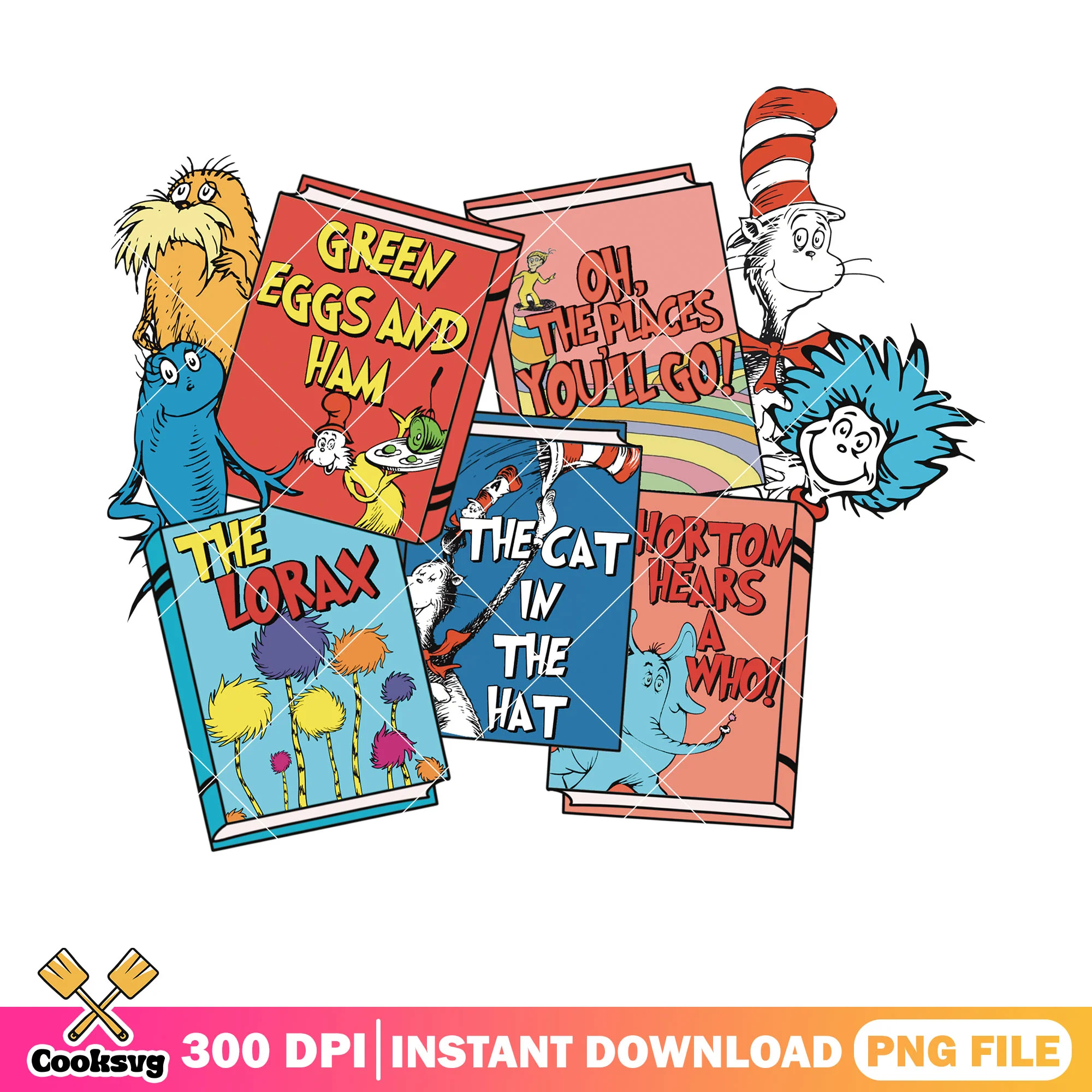 Dr seuss friends cartoon book png, dr seuss book png, dr seuss friend png