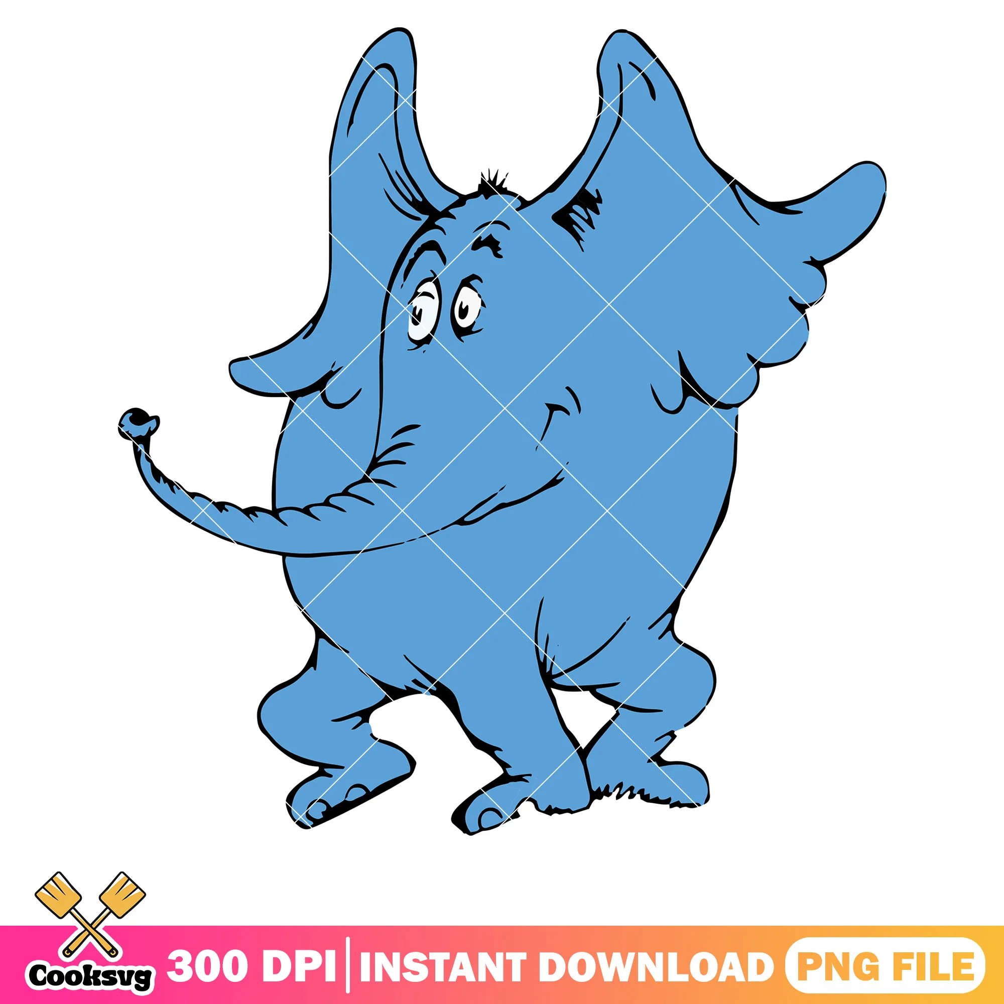 Dr seuss friends elephant cartoon png, dr seuss books elephant png