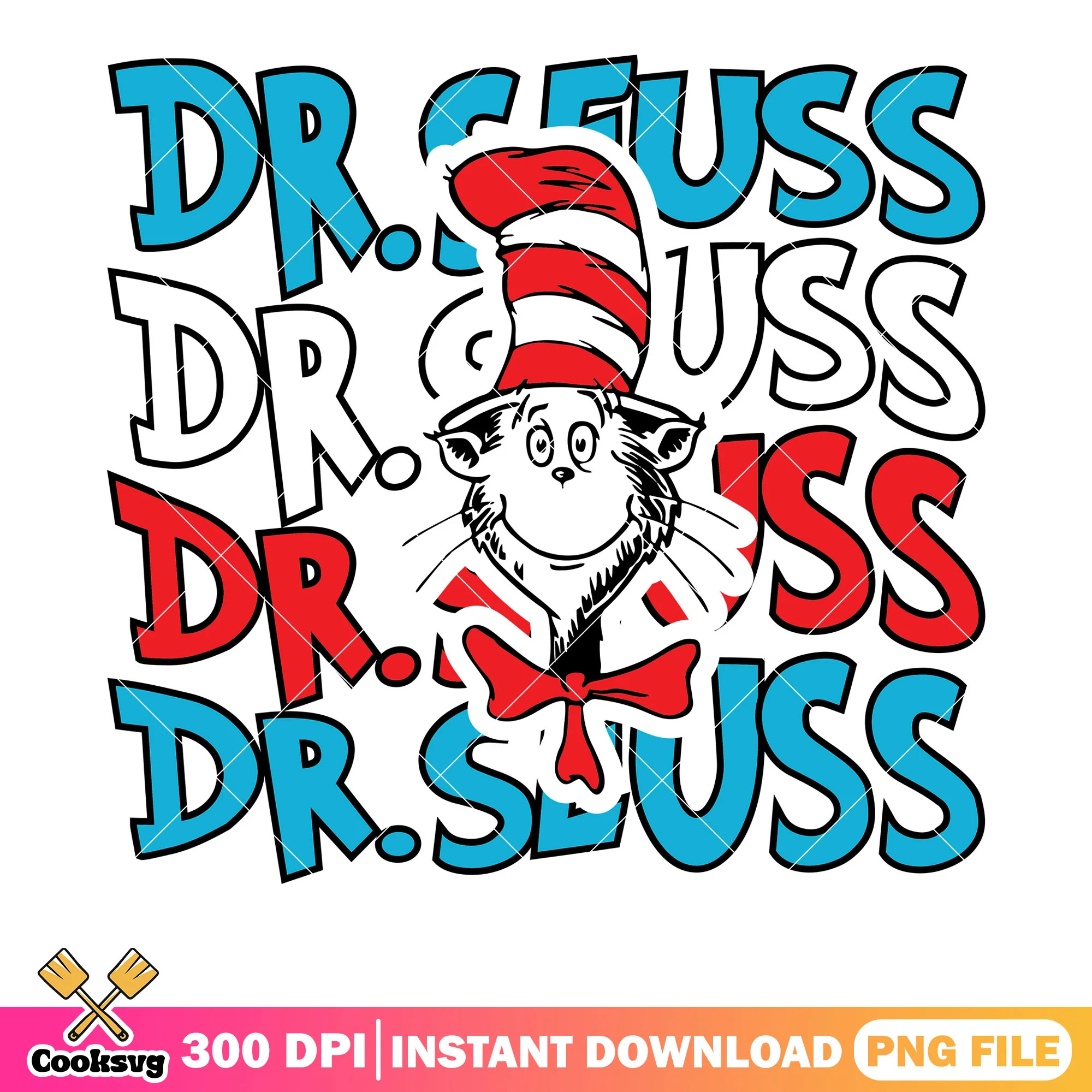 Dr seuss head and name cartoon png, dr seuss head png, dr seuss png
