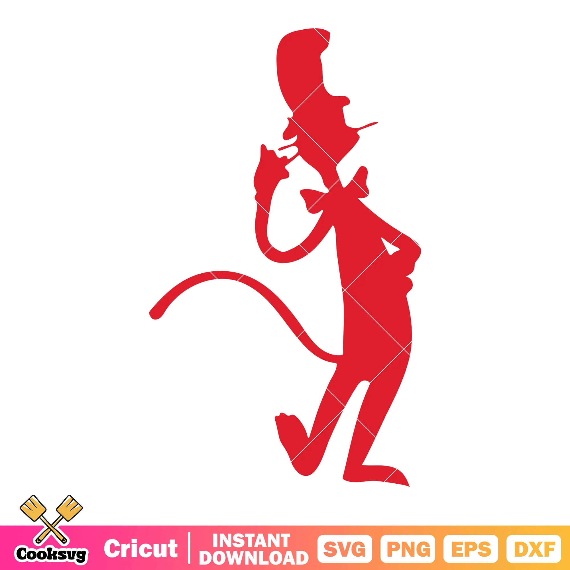 Dr seuss red silhouette svg file, dr seuss friends svg, dr seuss svg