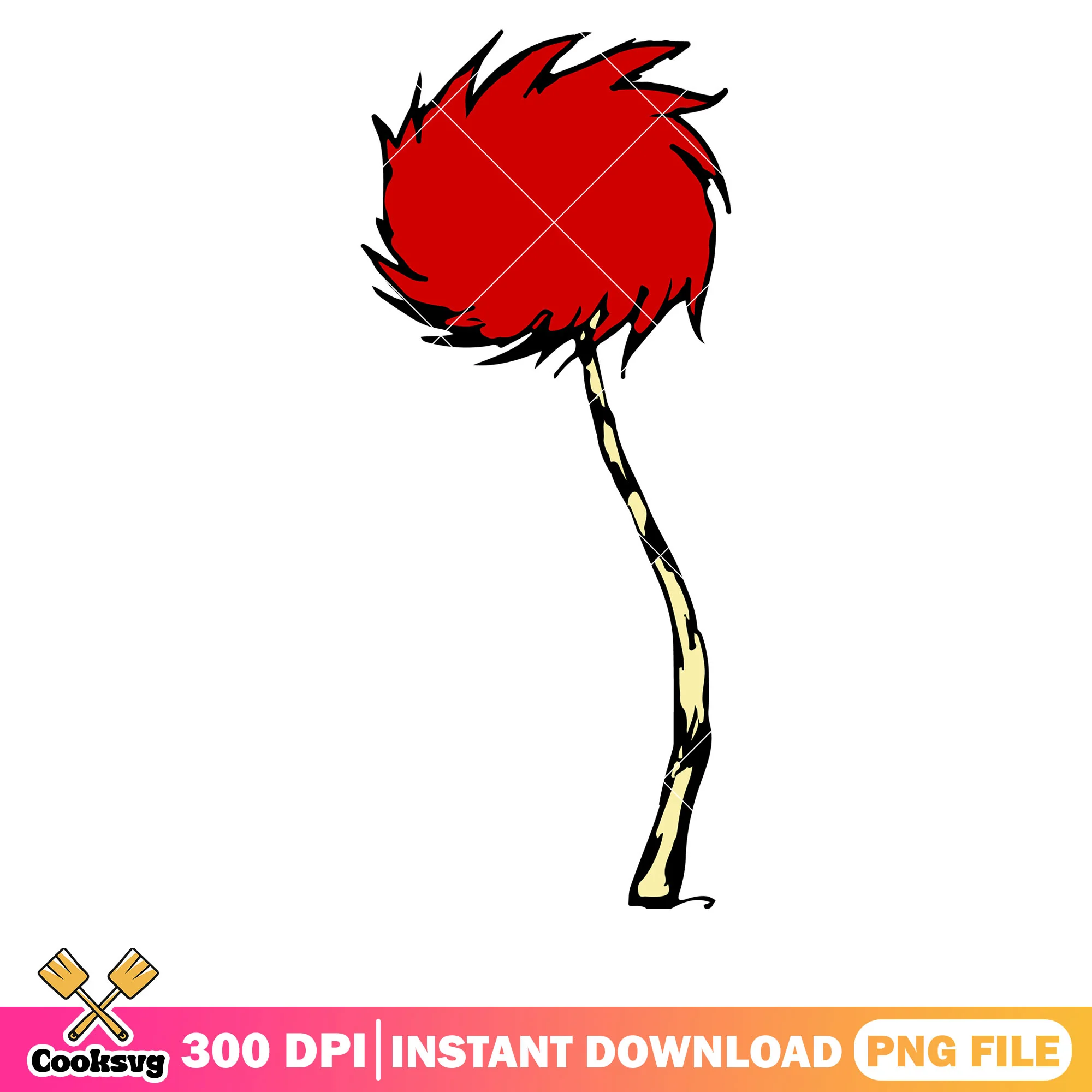 Dr seuss red tree cartoon png, dr seuss tree png, dr seuss cartoon png
