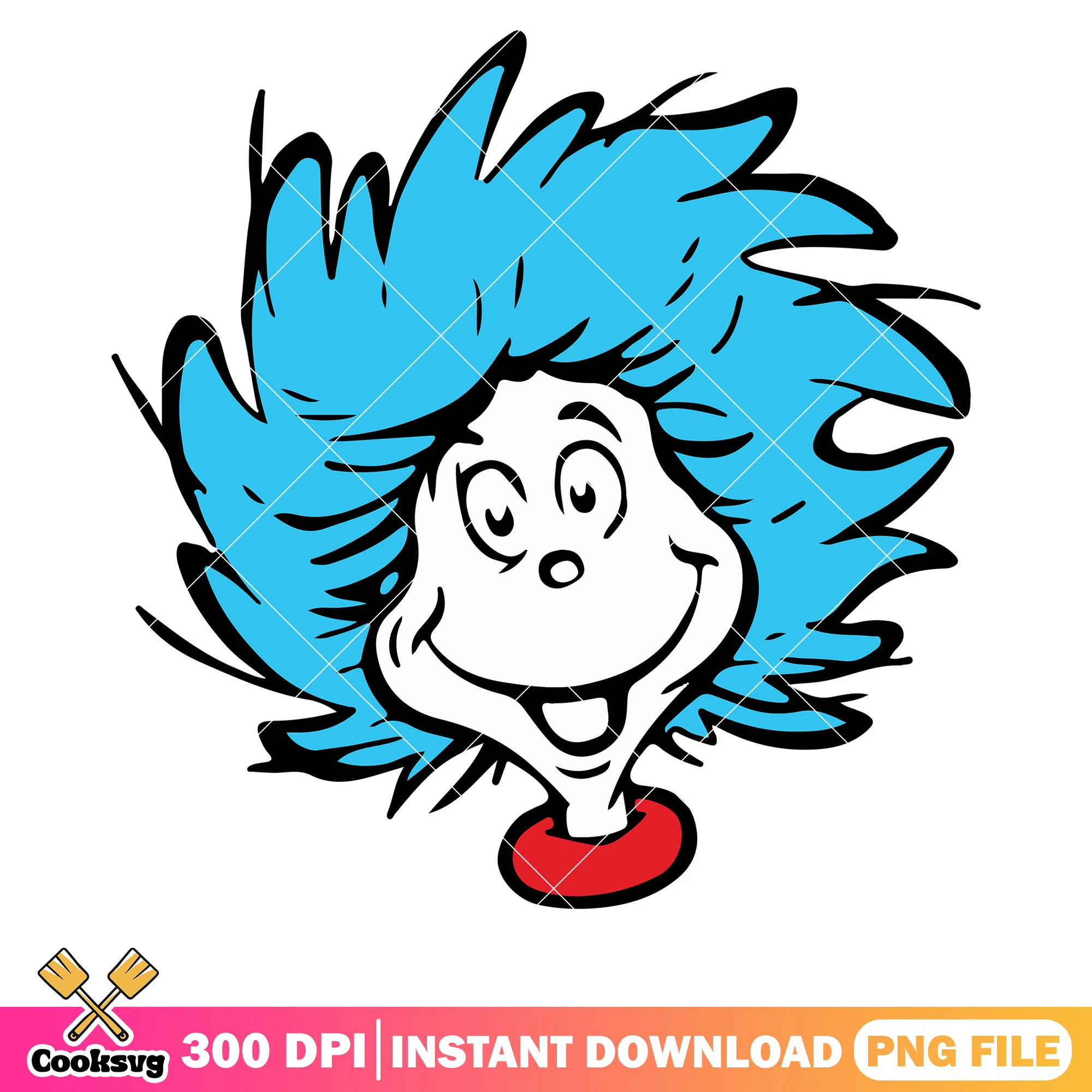 Dr seuss thing one head png, dr seuss thing png, dr seuss read png