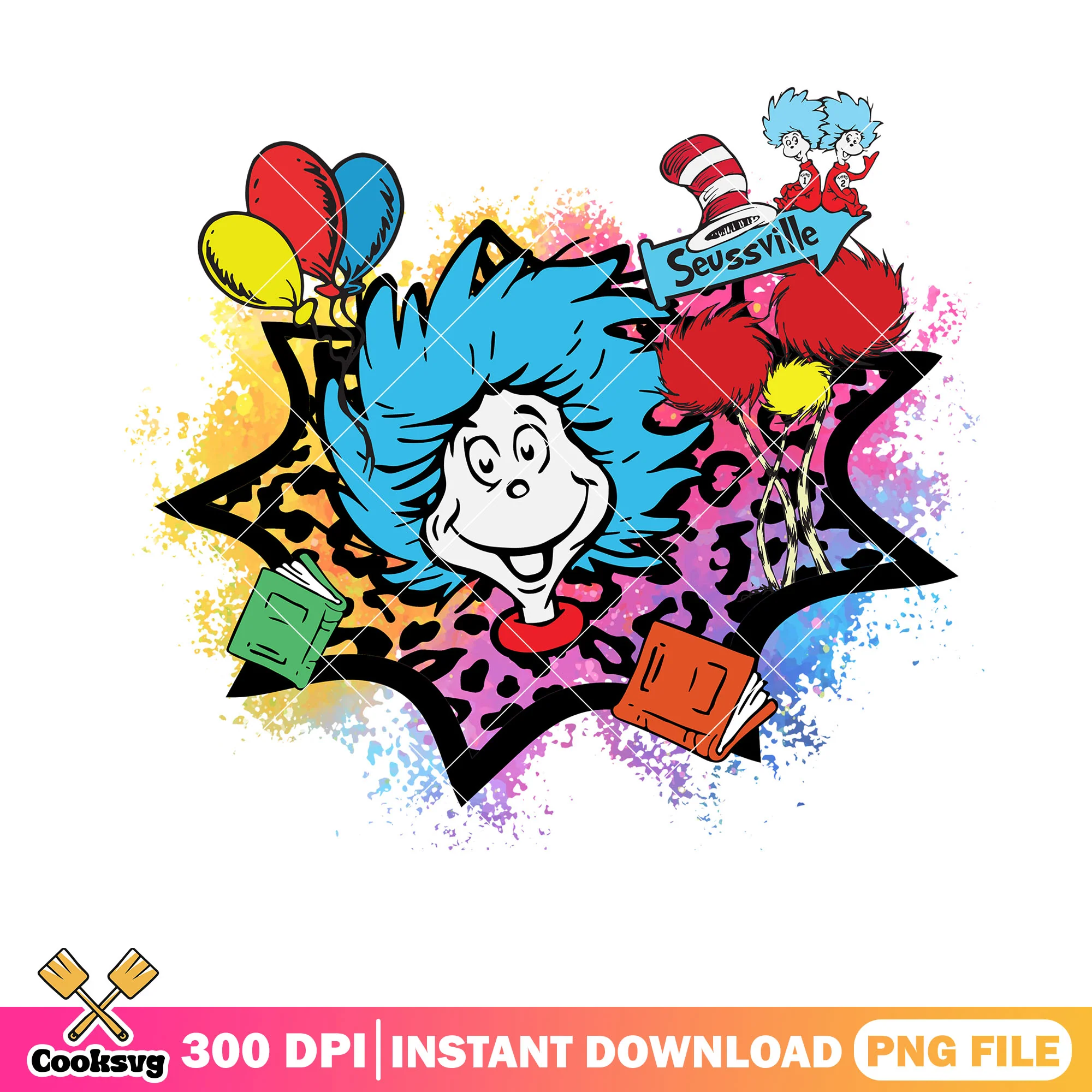 Dr seuss thing one seuville png, dr seuss thing one png