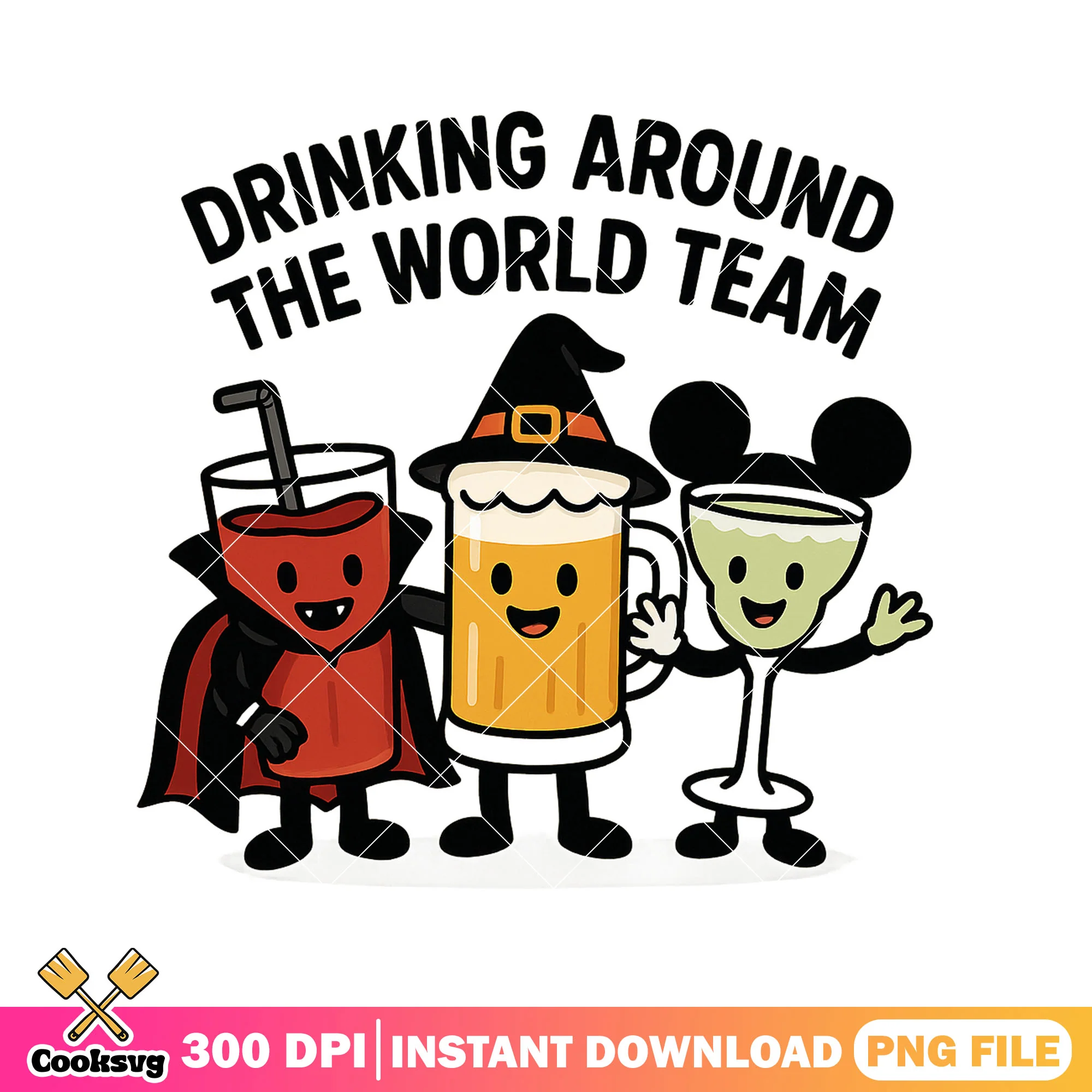 Drink world disneyween png, disney drinks png, halloween town png