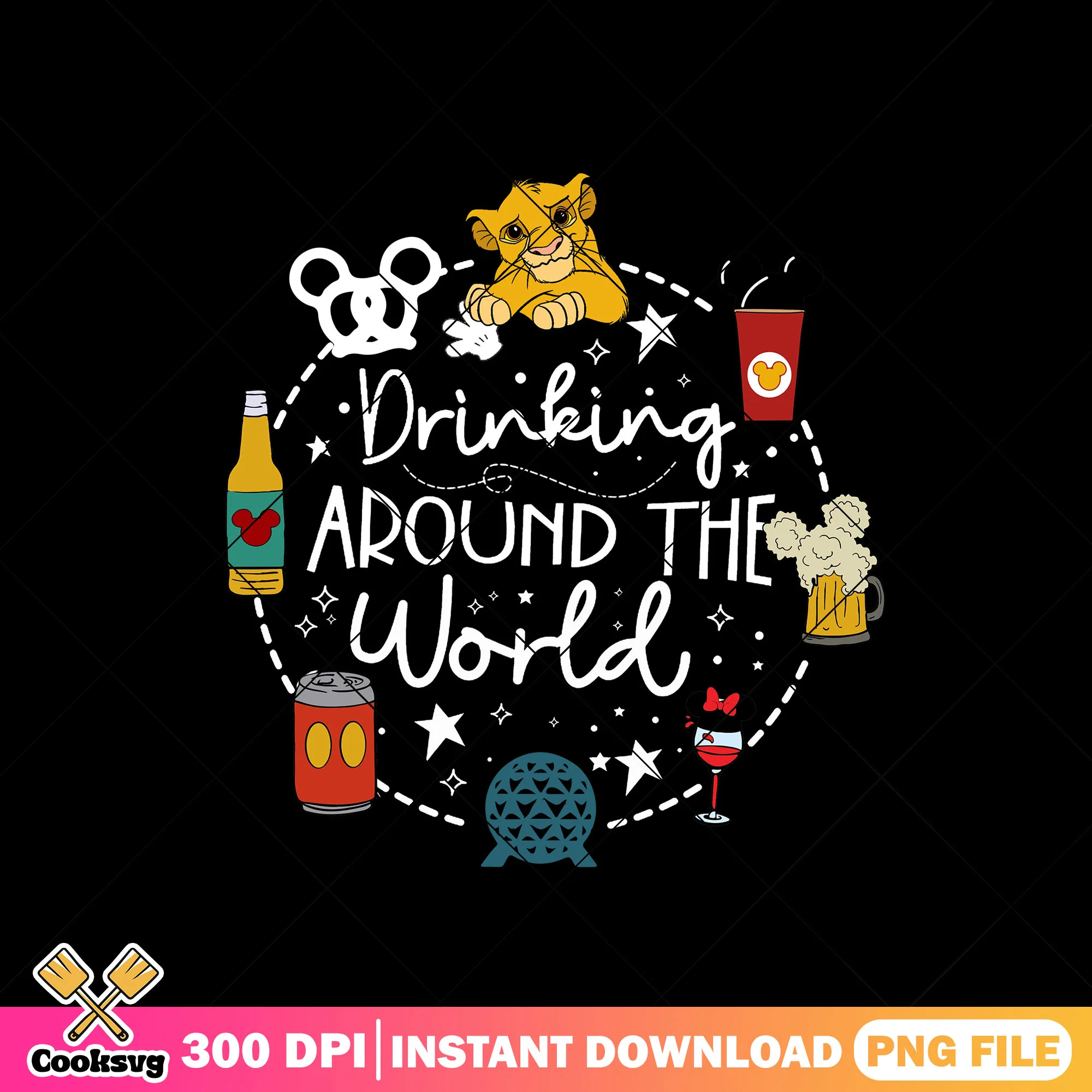 Drink world simba png, simba lion king png, disney movies png