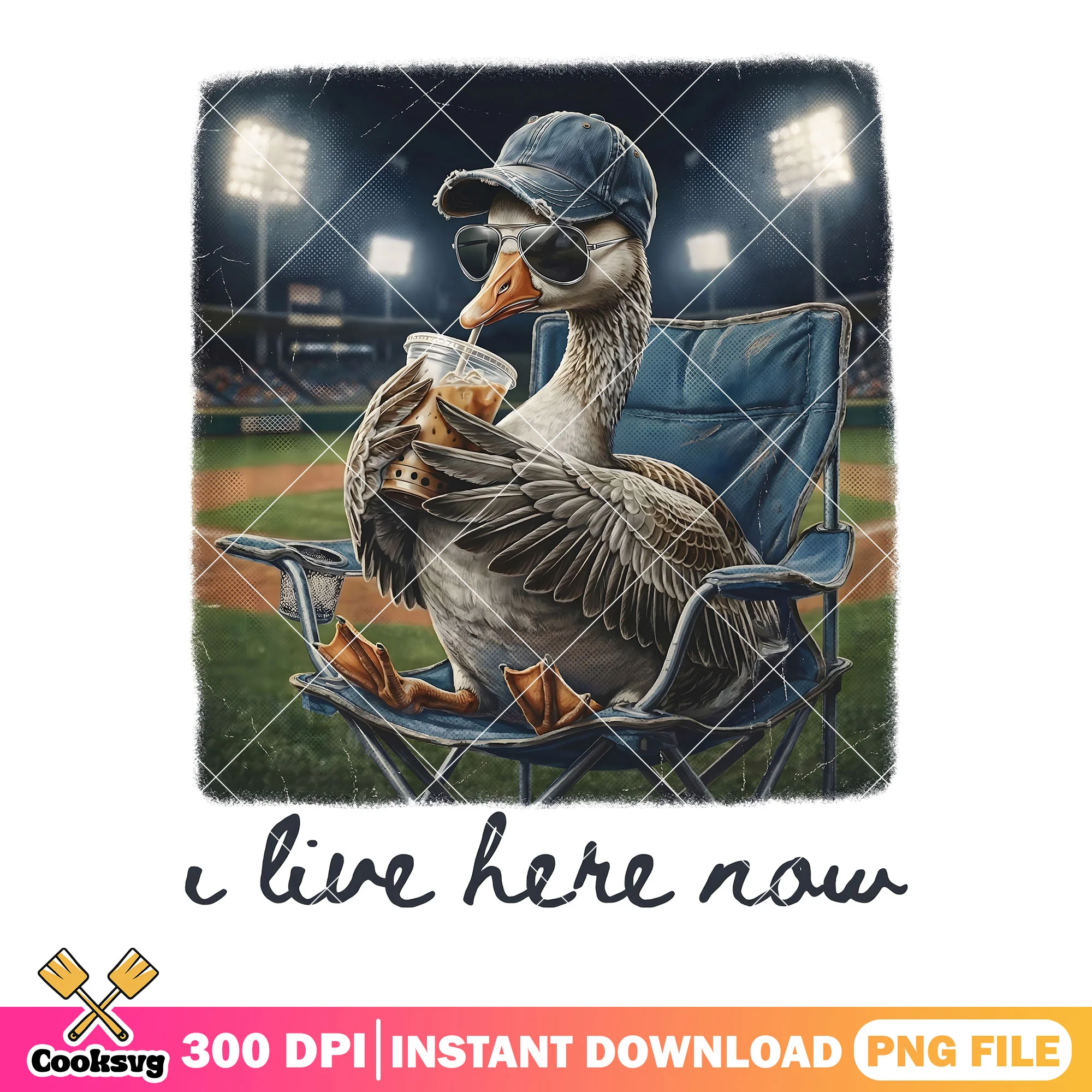 Duck baseball meme png, i live here now png, baseball mom png