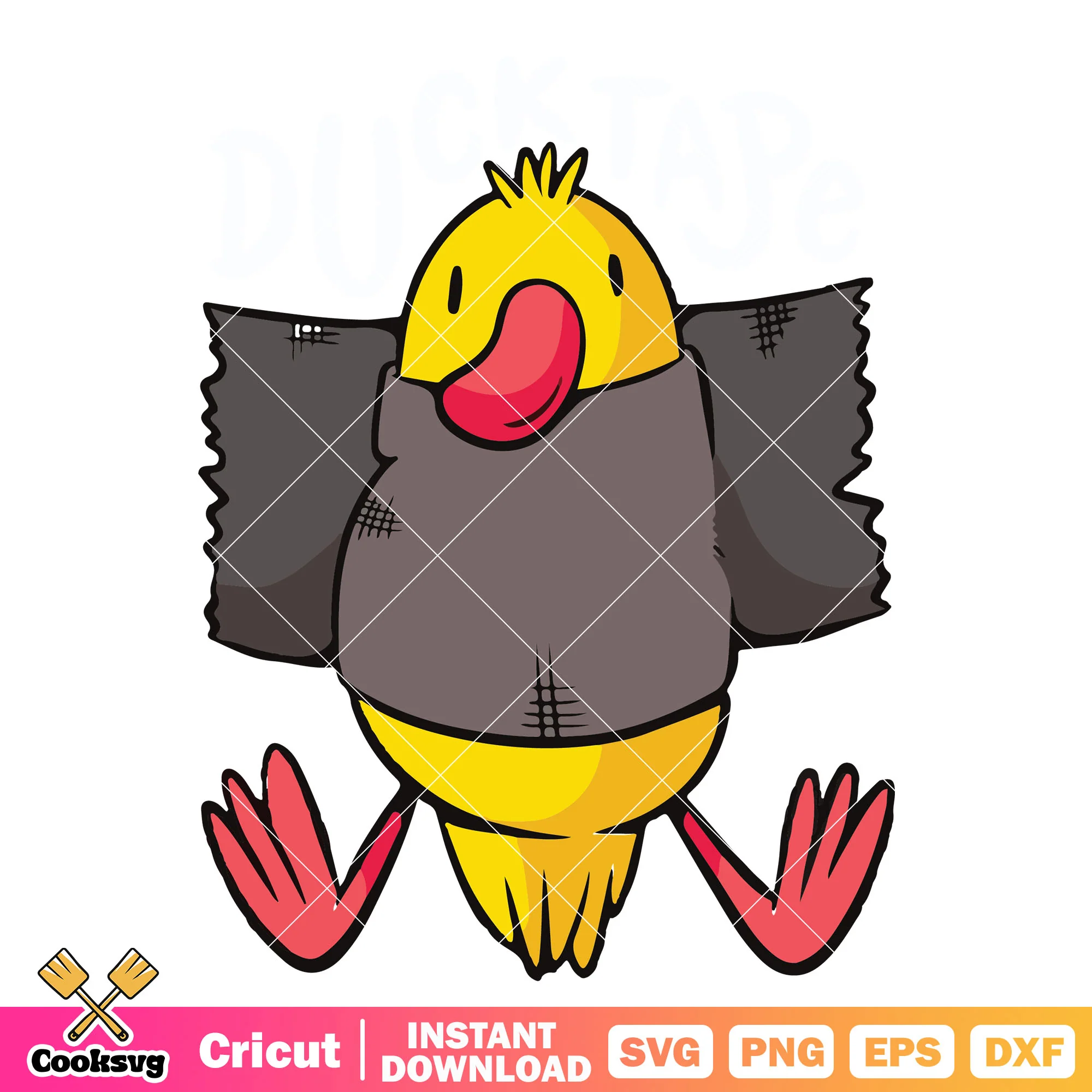 Ducktape funny duck svg, duck tape svg, funny duck svg