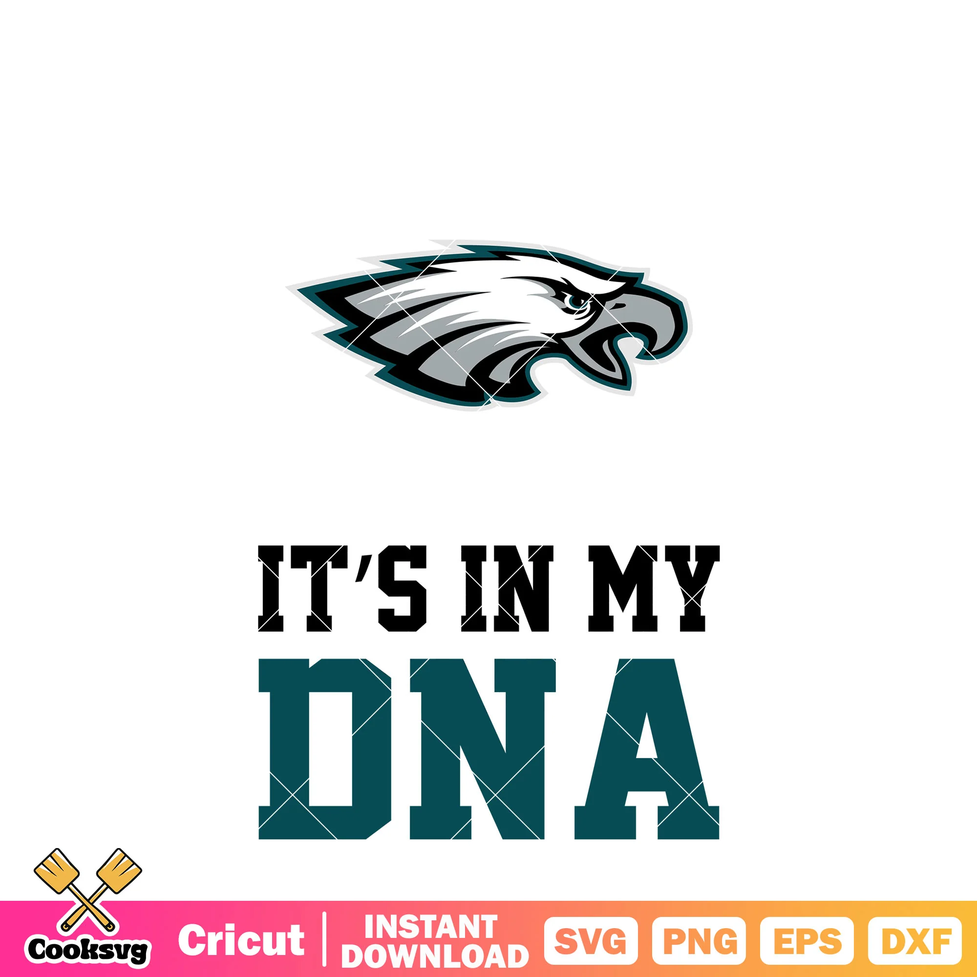Eagles Its in my dna svg, Philadelphia Eagles svg, nfl football svg