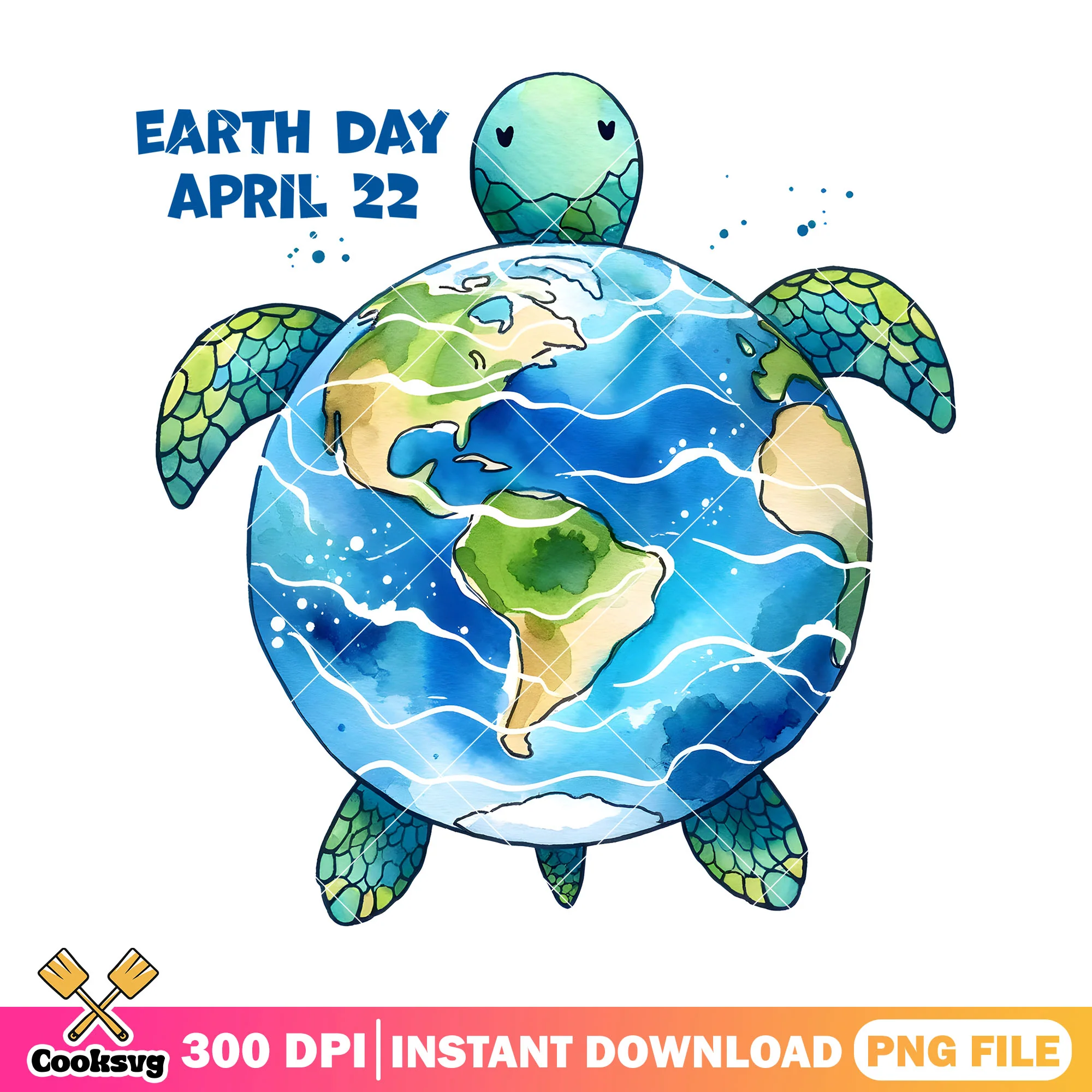 Earth day april 22 earth turle design png, earth to day png