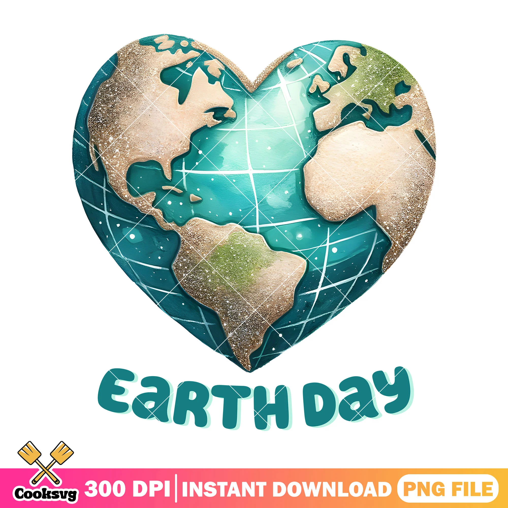 Earth day heart earth design png, earth day crafts png