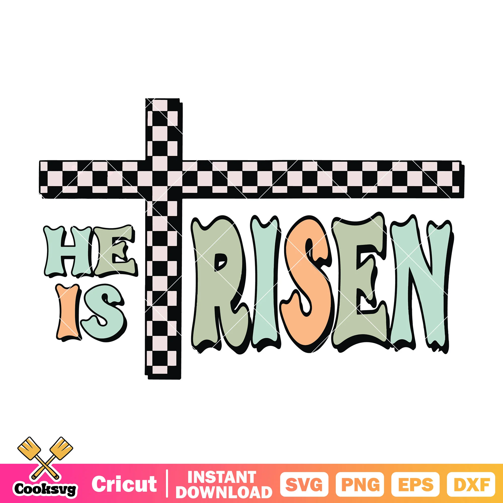 Easter he is risen svg design, easter risen svg, he is risen easter svg