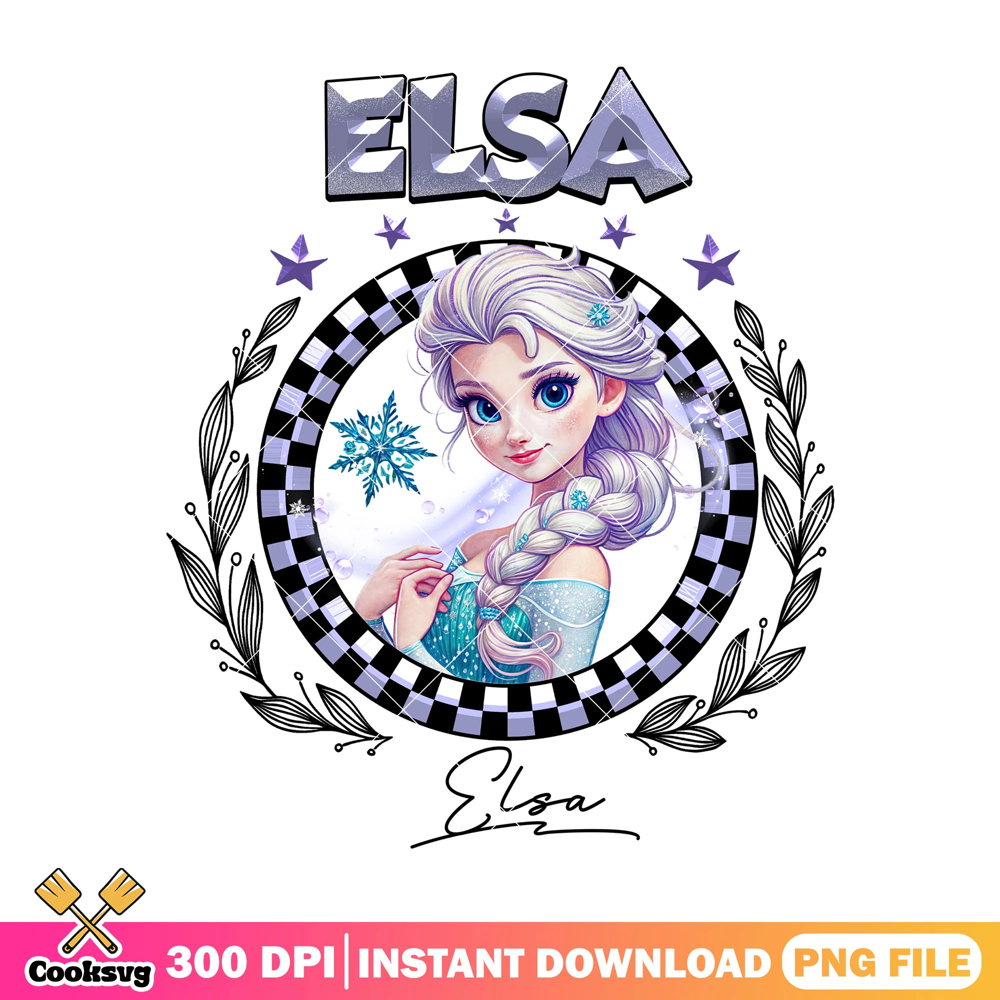 Elsa signature png, elsa frozen png, disney princess png