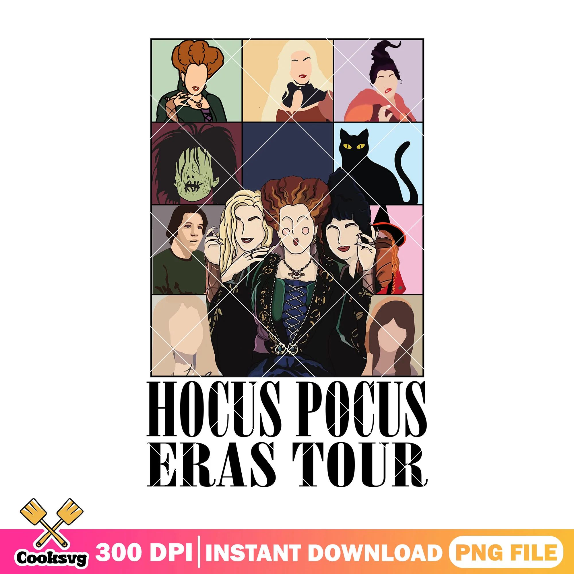 Eras tour hocus pocus png, hocus pocus png, halloween spirit png