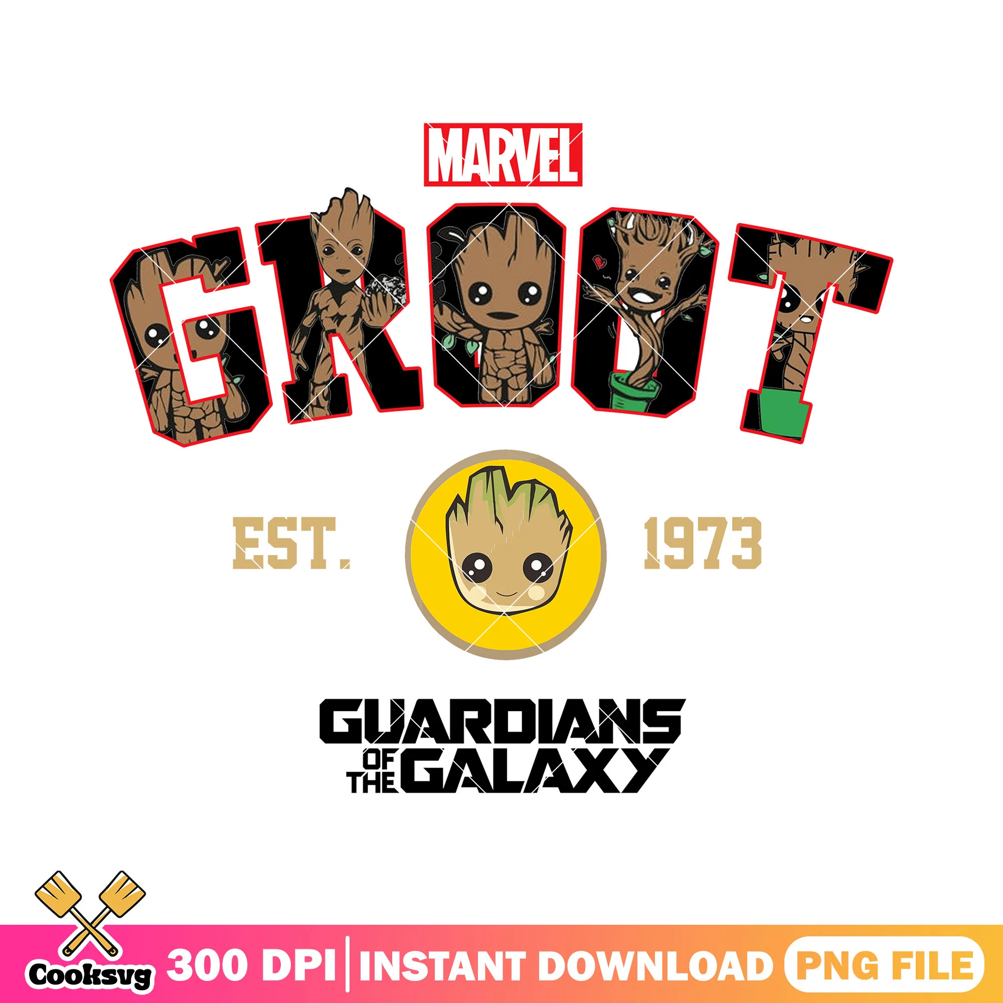 Est 1973 groot png, baby groot png, i am groot png