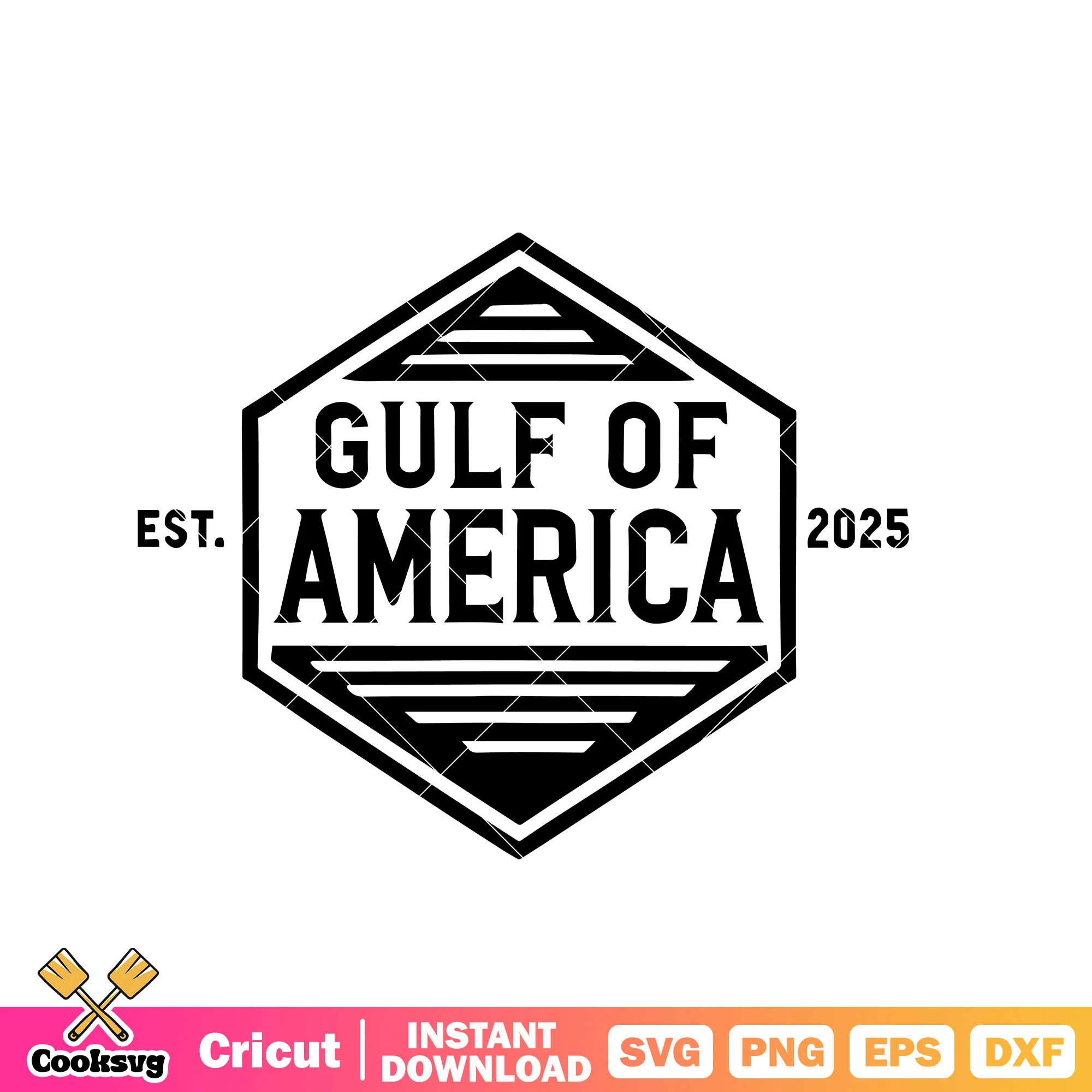 Est 2025 gulf of america svg, gulf of america svg, america logo svg
