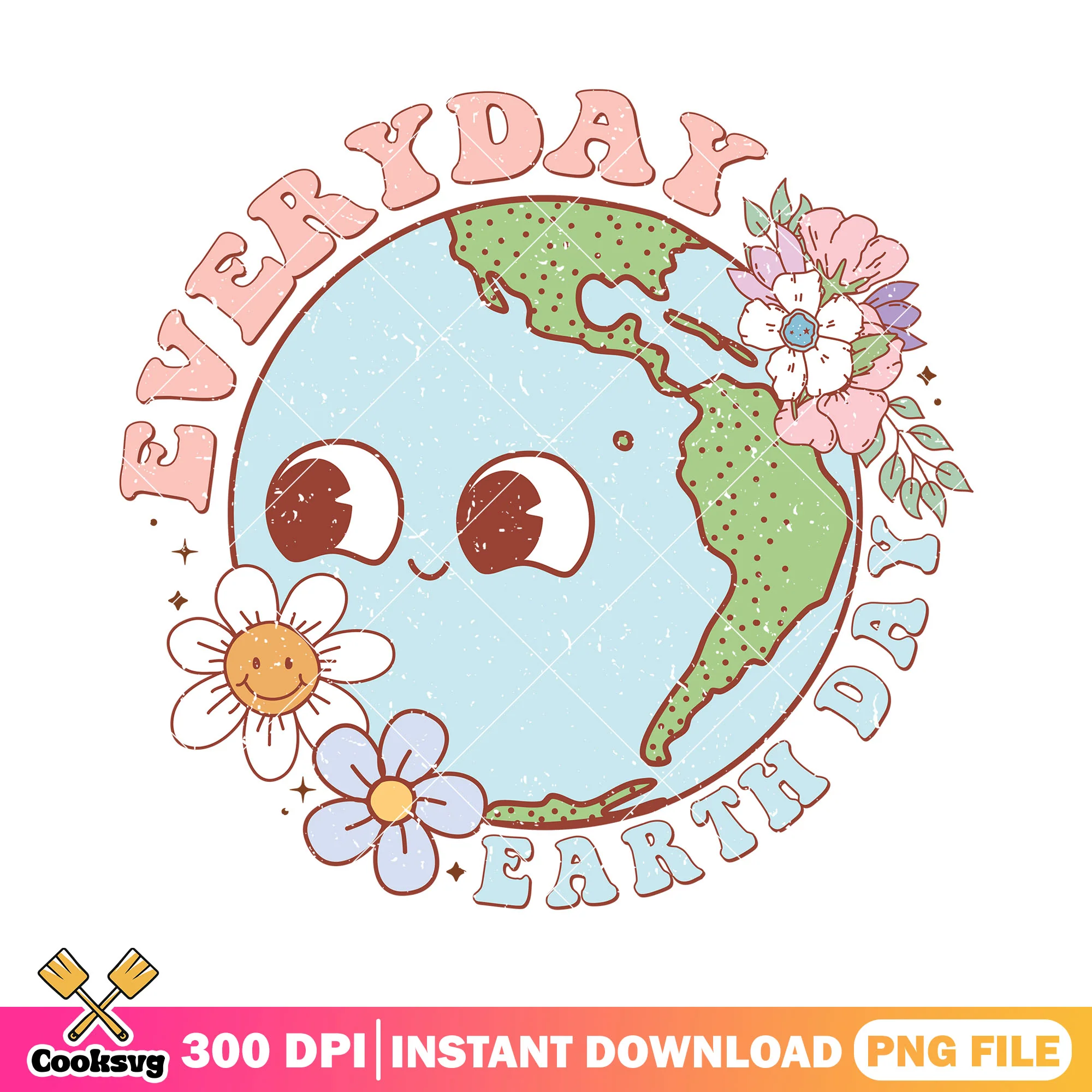 Everyday earth day flower png, earth day quotes png, flowers png