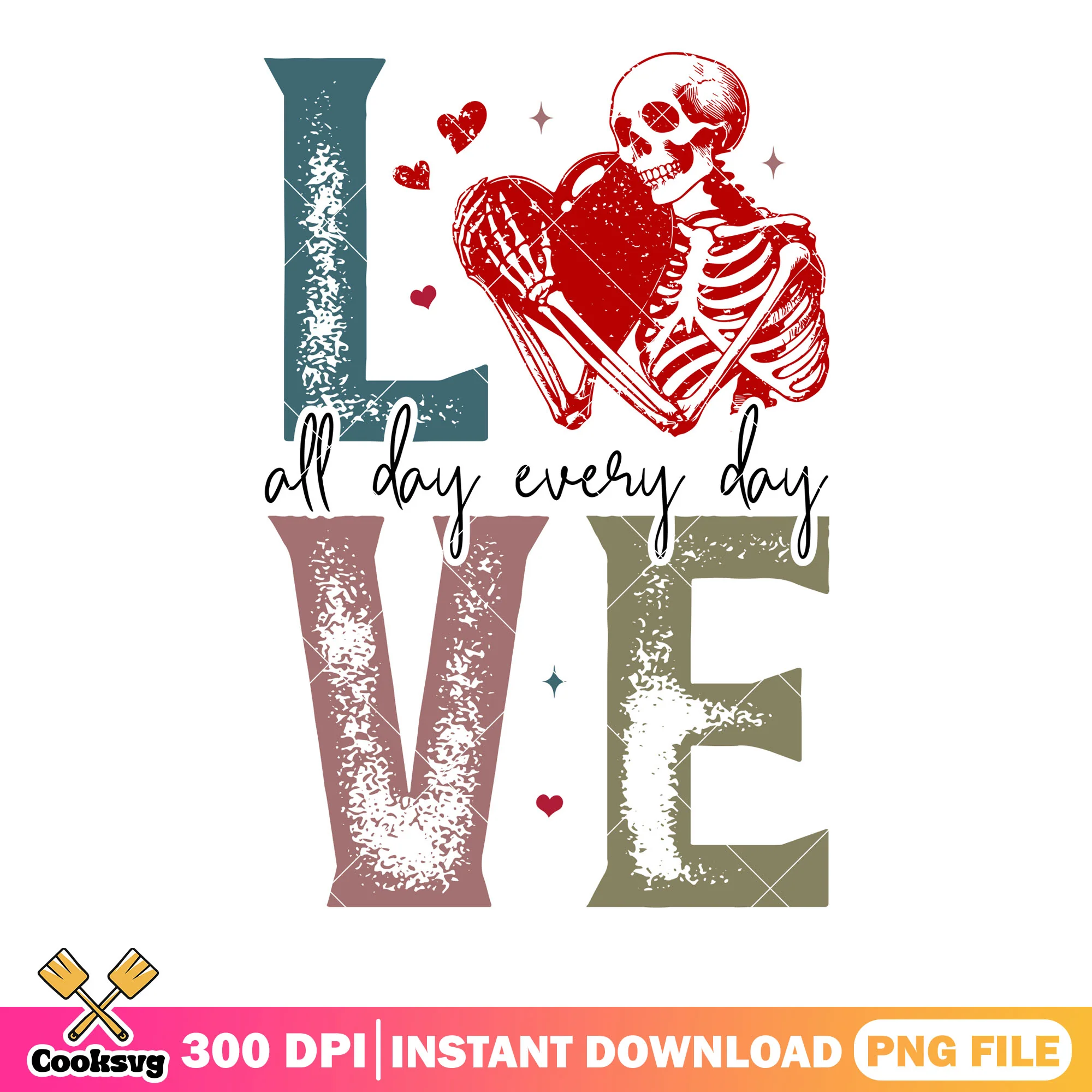 Everyday love valentine png, valentine heart png, valentine season png