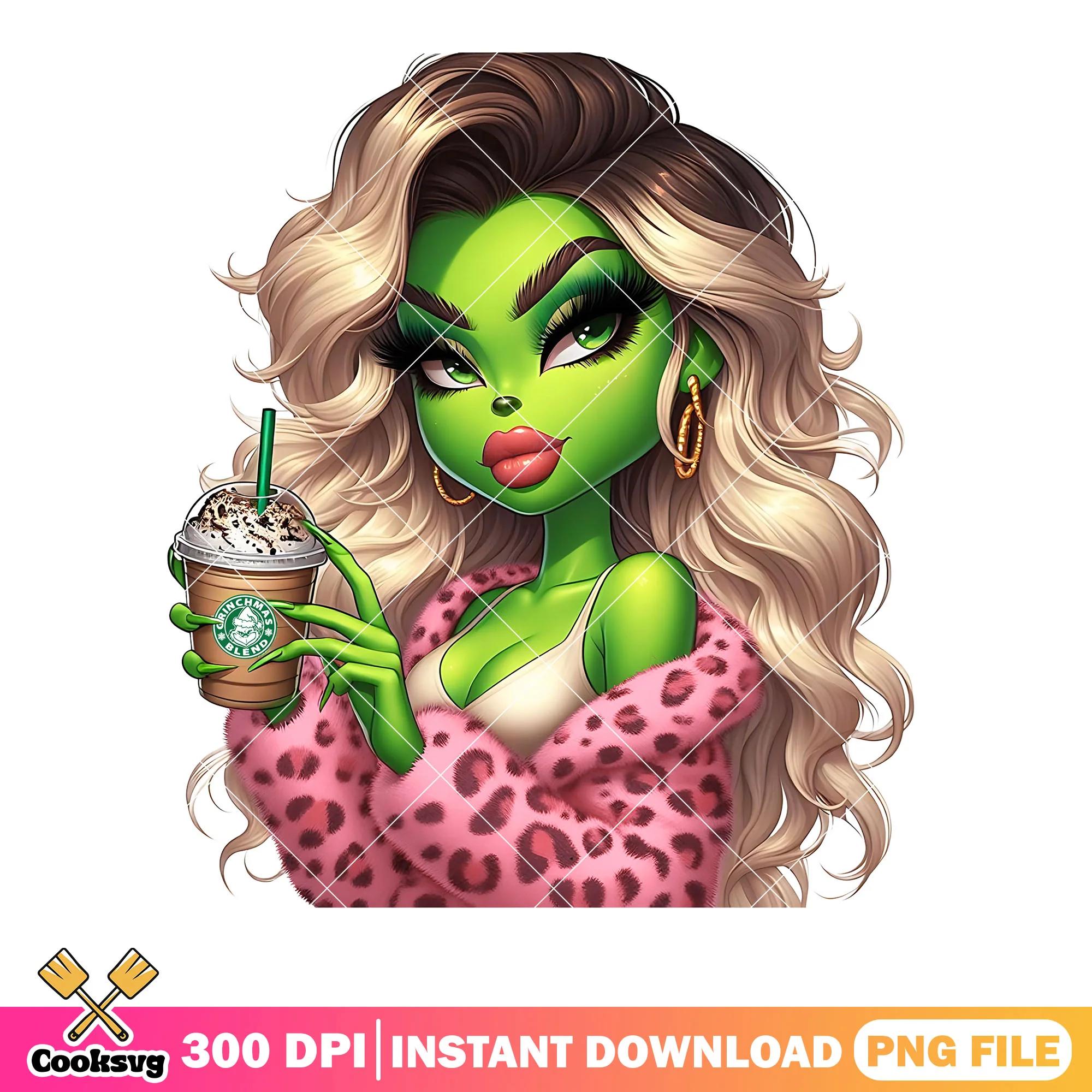 Evil grinch will take ur soul png, christmas coffee png, the grinch png