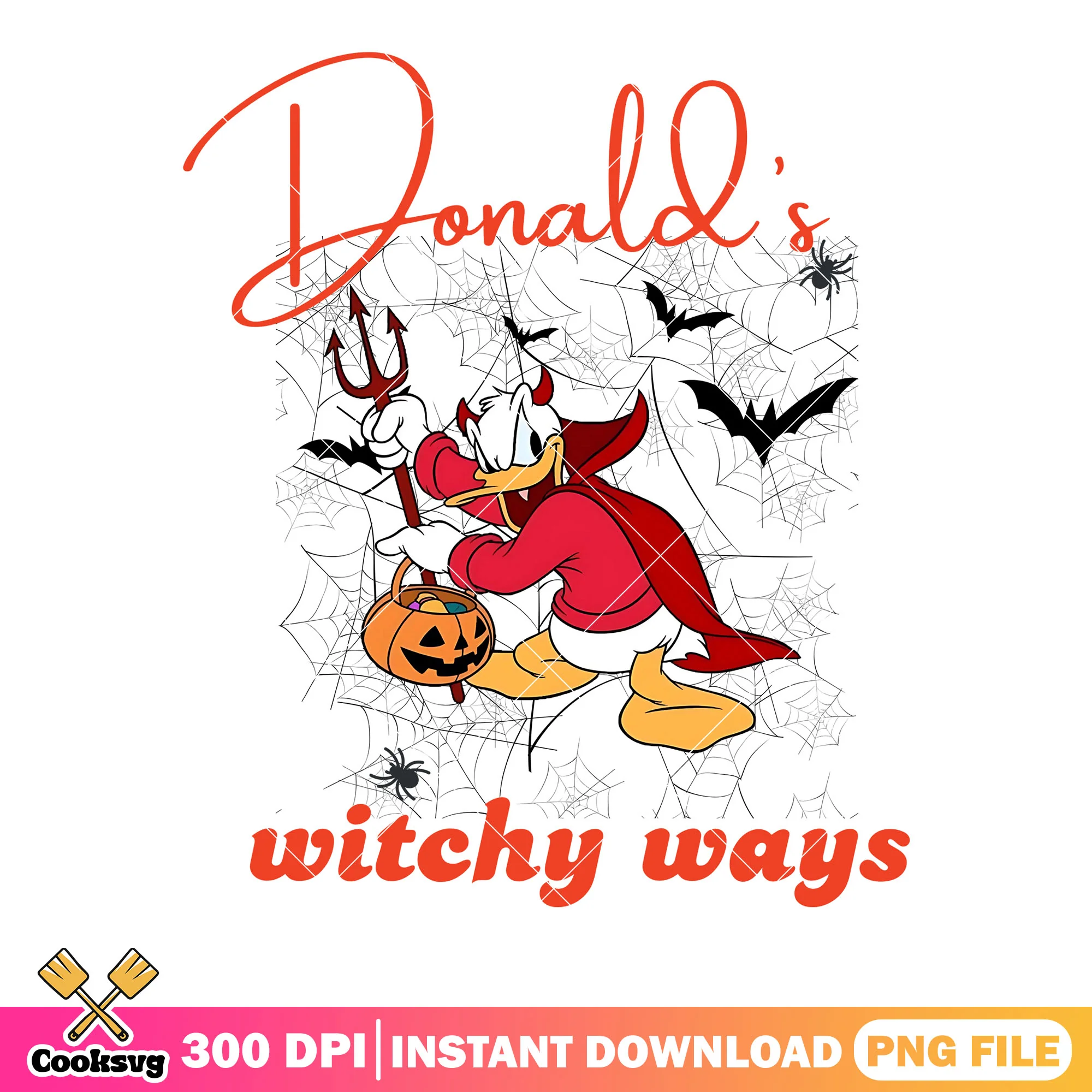 Evil satan donald png, scary sipder png, spider web png