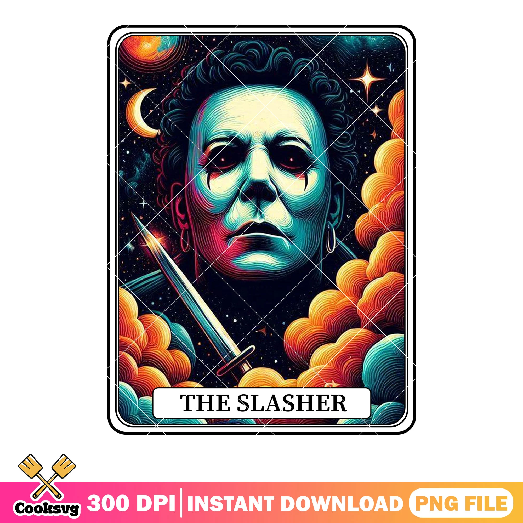 Eyes bloody curvy hair png, micael myers png, halloween movies png