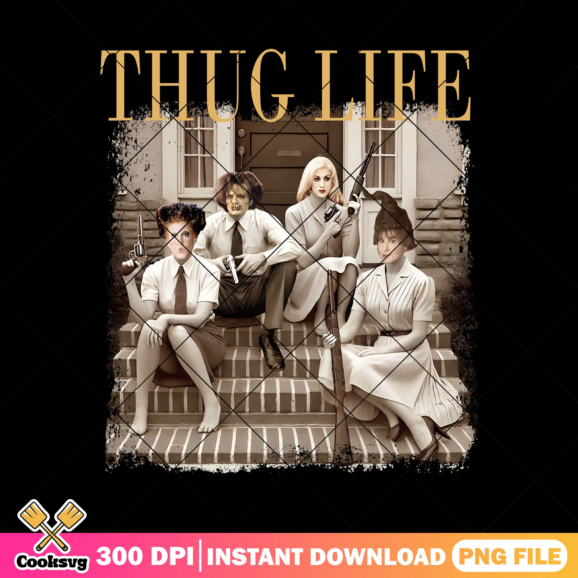 Fashion thug life png, halloween custome png, horror movies png