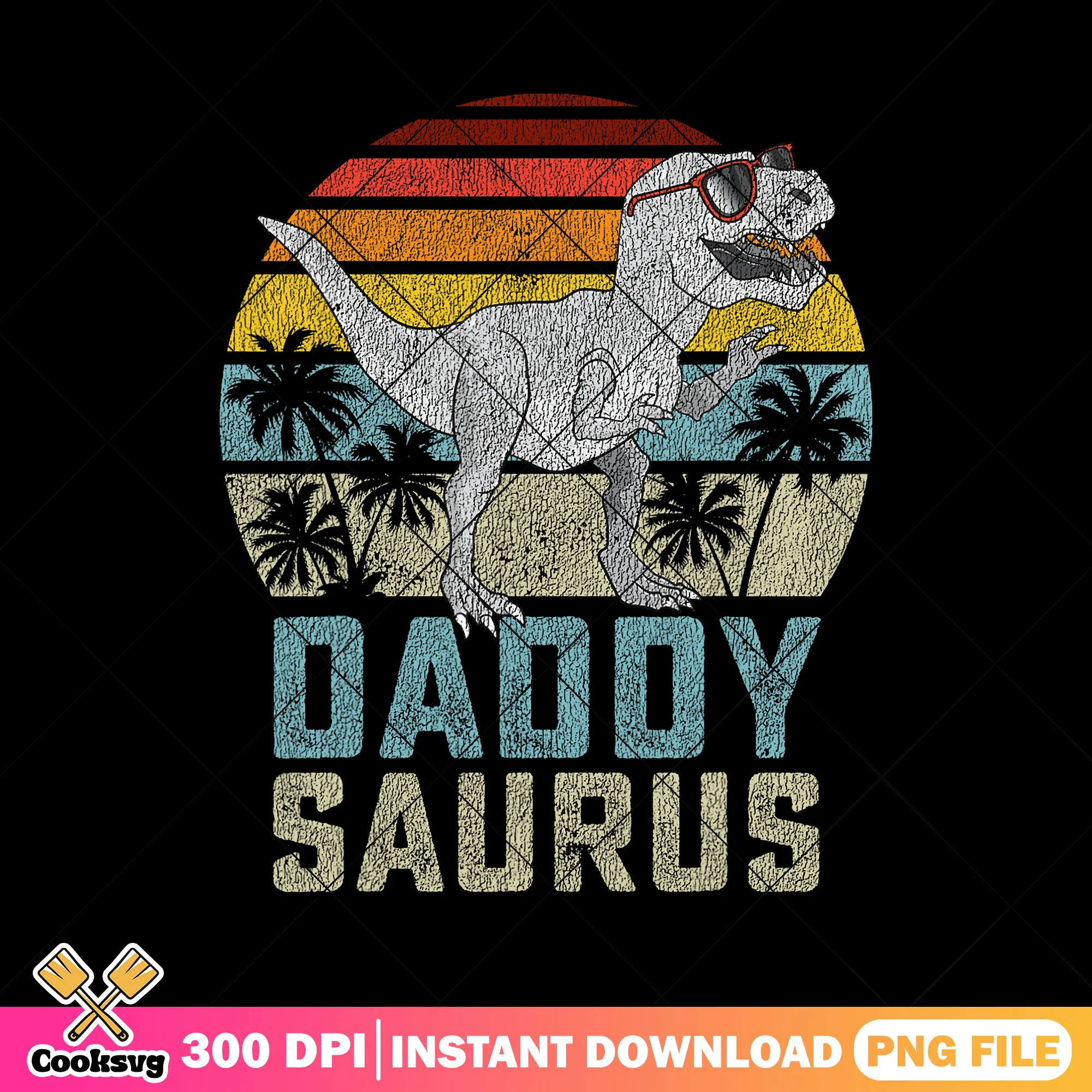Fathers day daddy saurus png, dinosaurs daddy png, matching family png