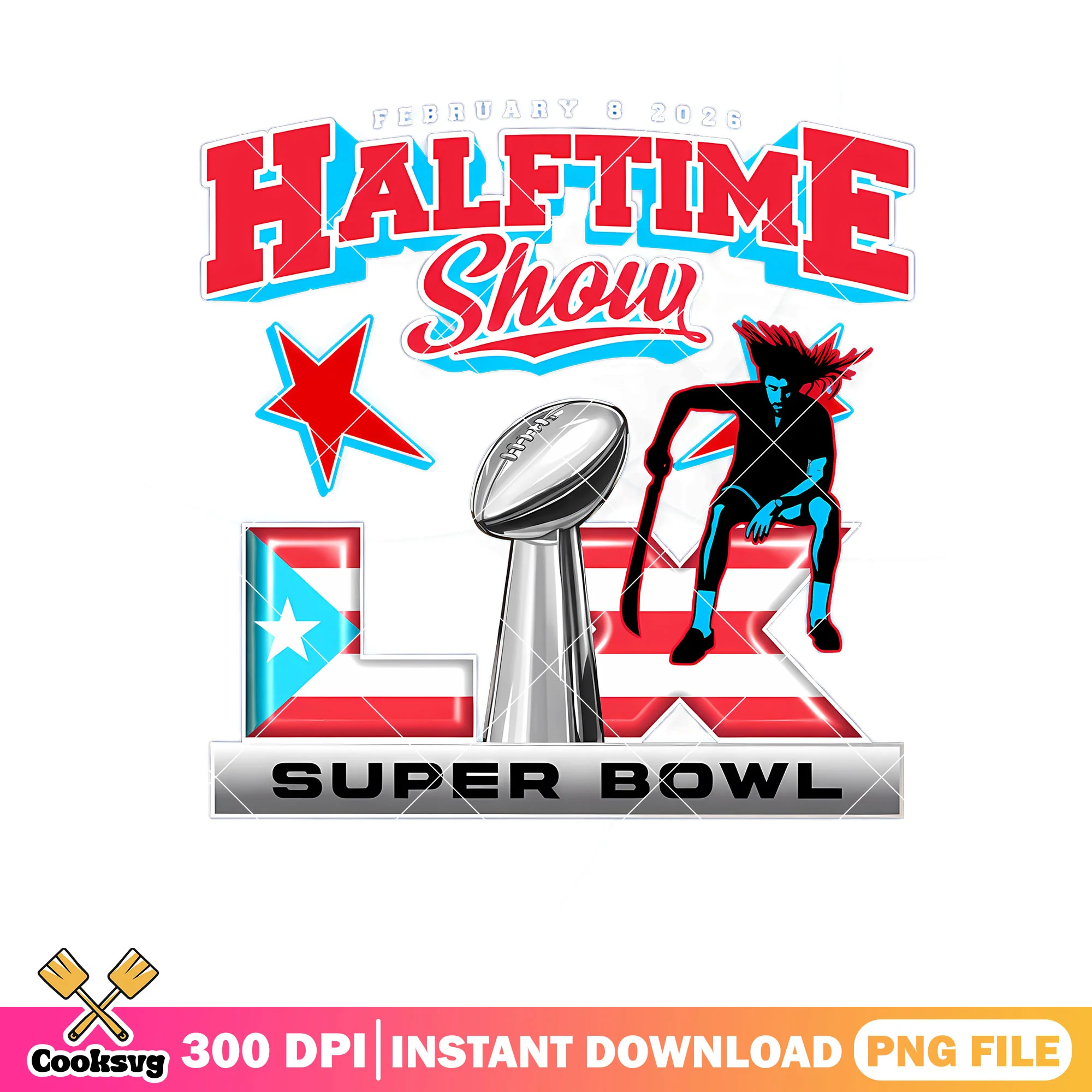 Feb 8 2026 half time show png, american football png, super bowl png