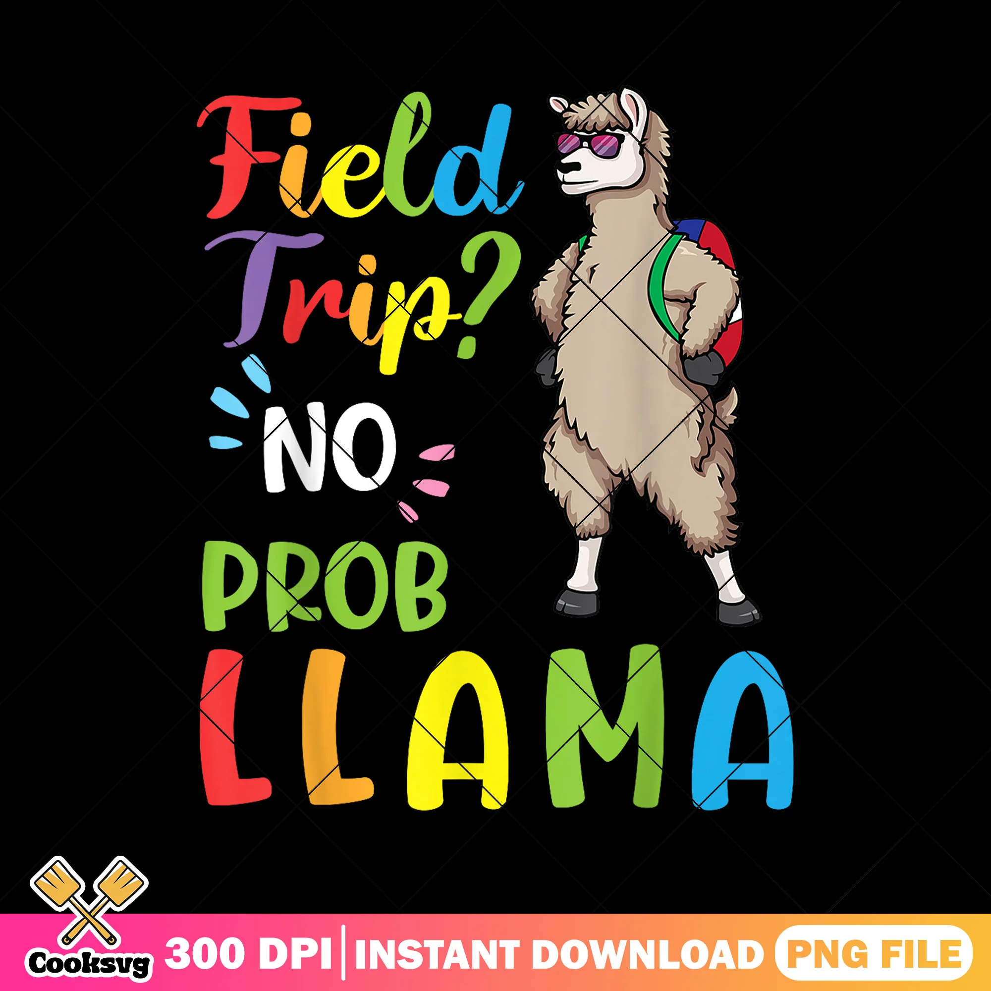 Field trip no llama png, summer field trips png, field trip png