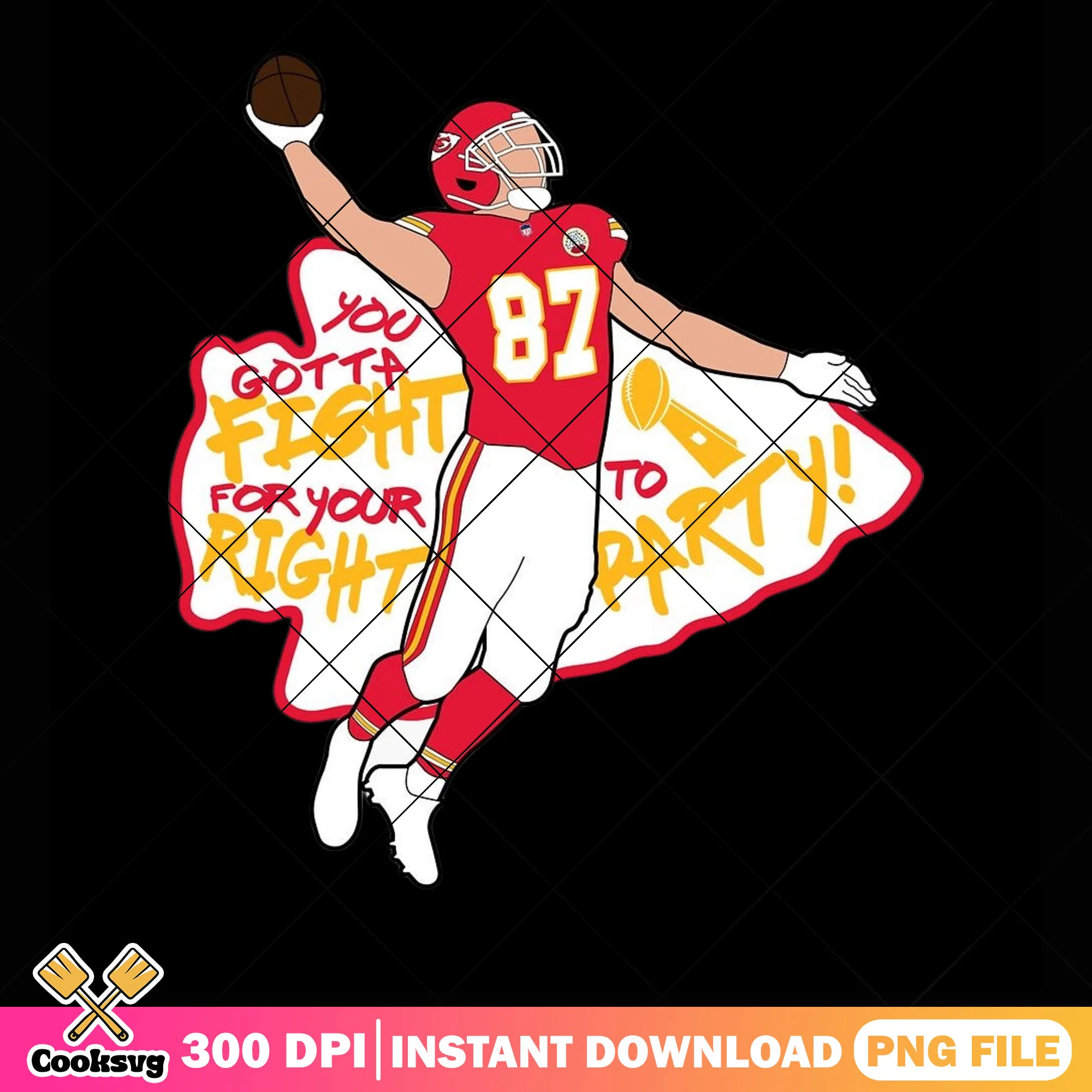 Fight to party png, kansas city chiefs png, taylor swift png