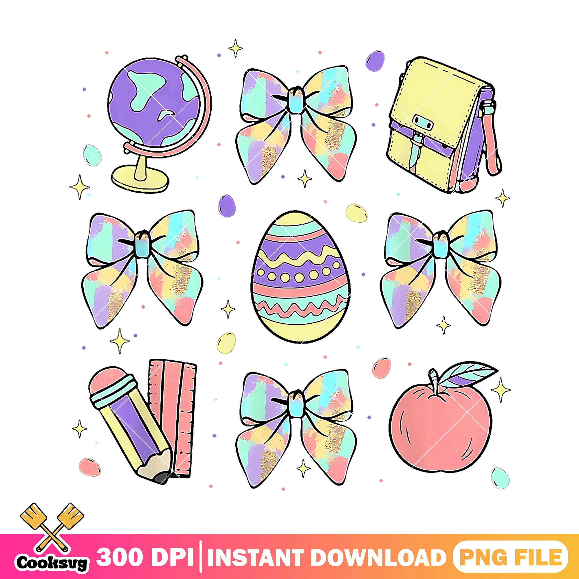 File supplies design png, supply list png, back to school art png