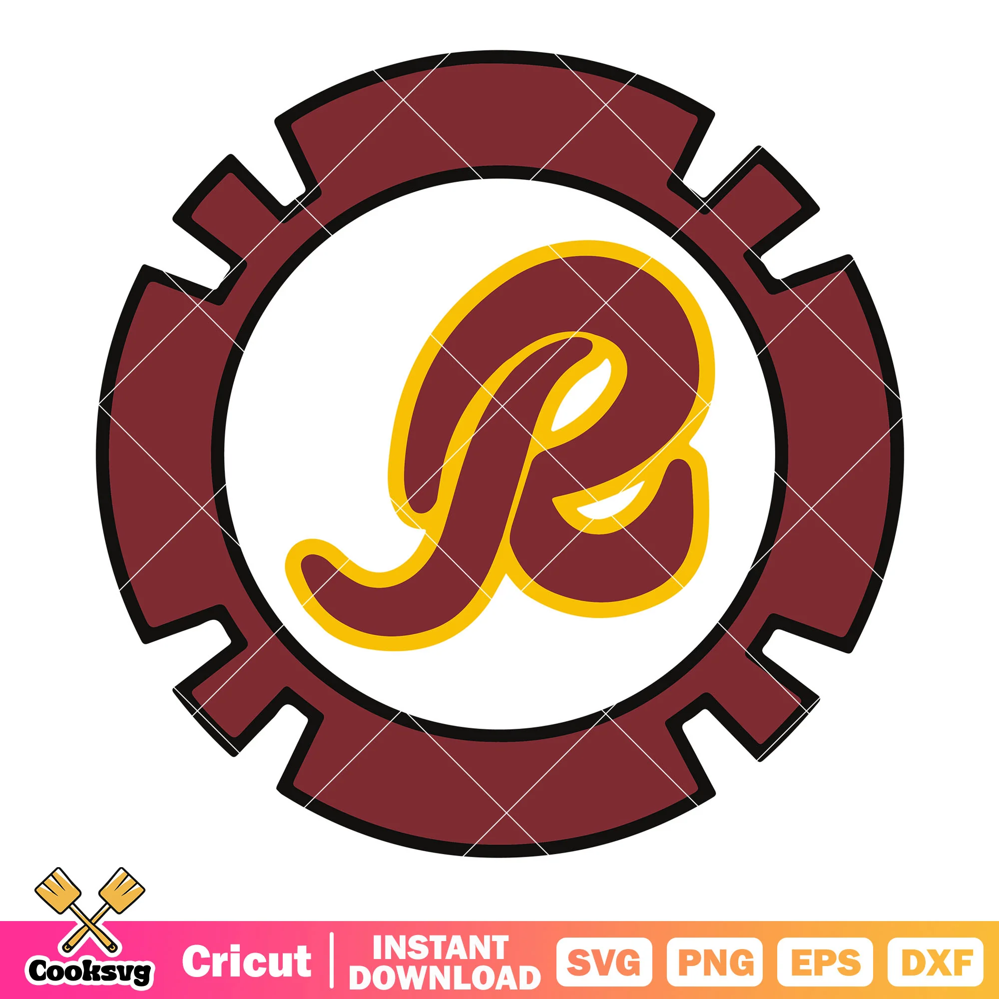 Fire gear redskins svg, nfl teams svg, washington commanders svg