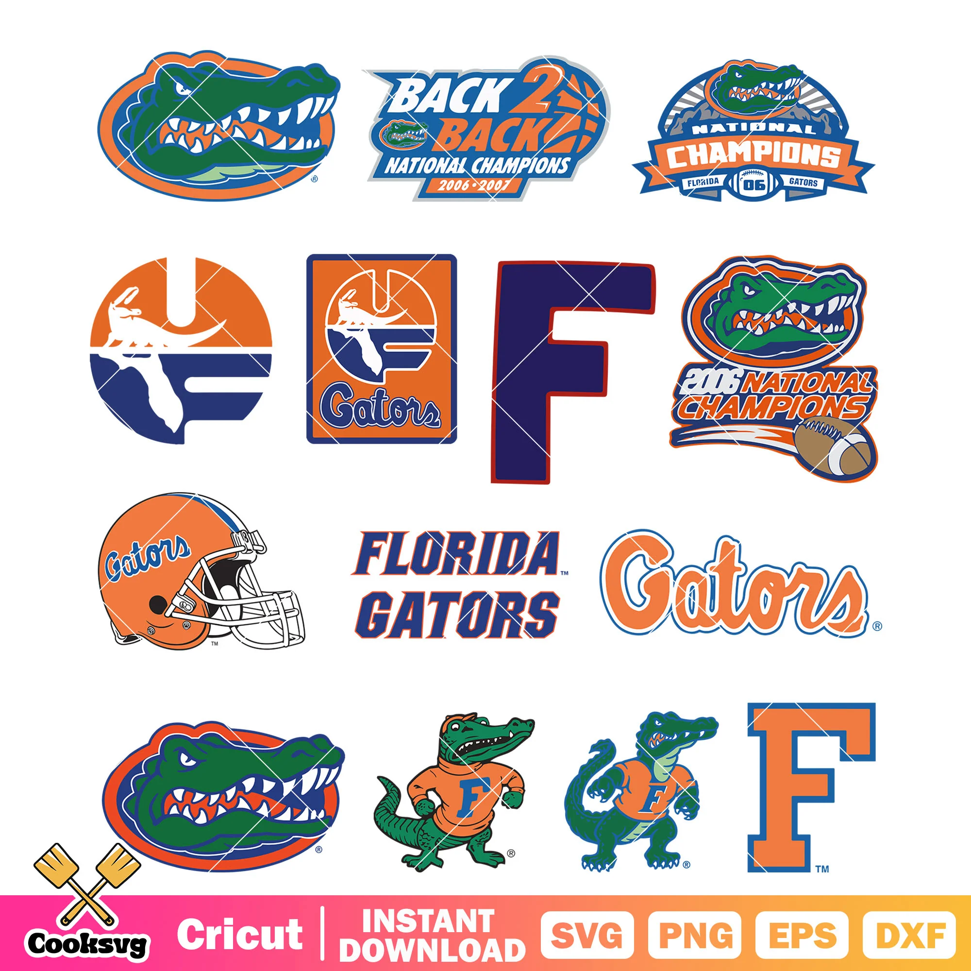 Florida Gators logo bundle design svg, logo ncaa svg
