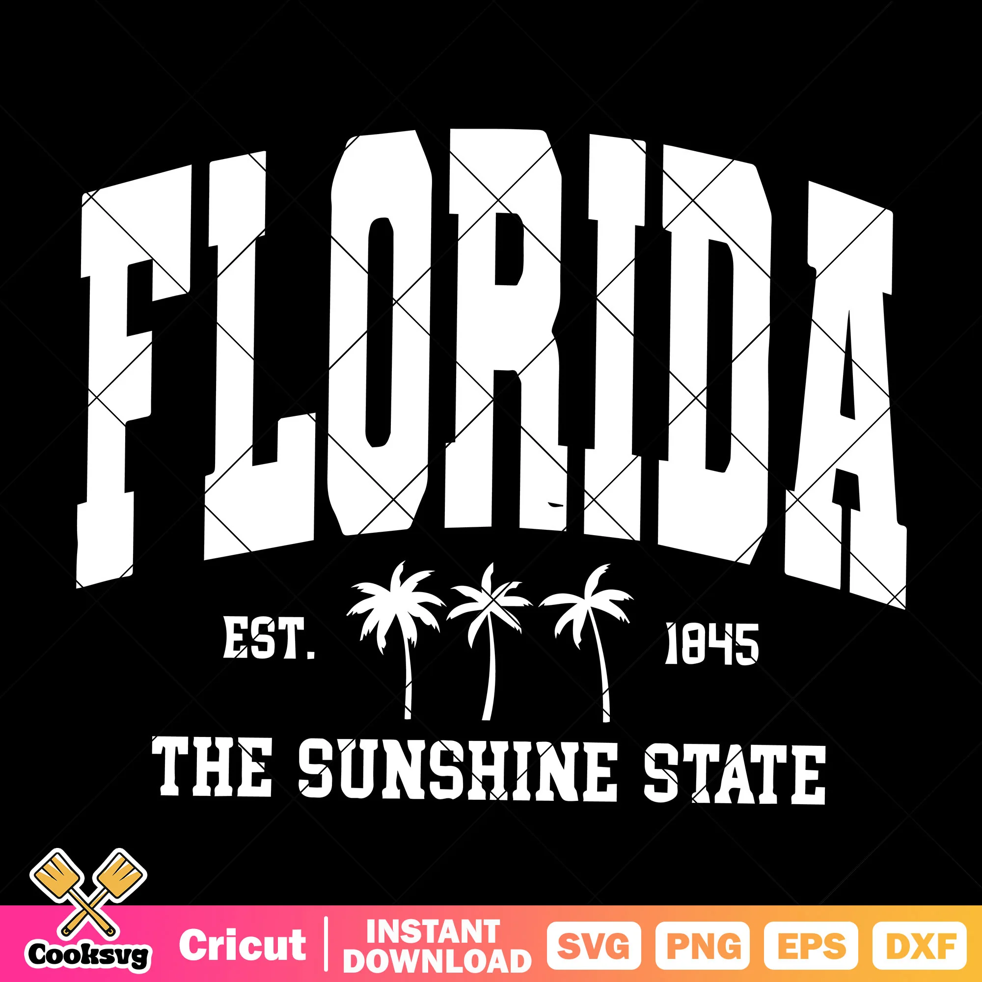 Florida the sunshine state est svg, florida sunshine svg, florida state svg