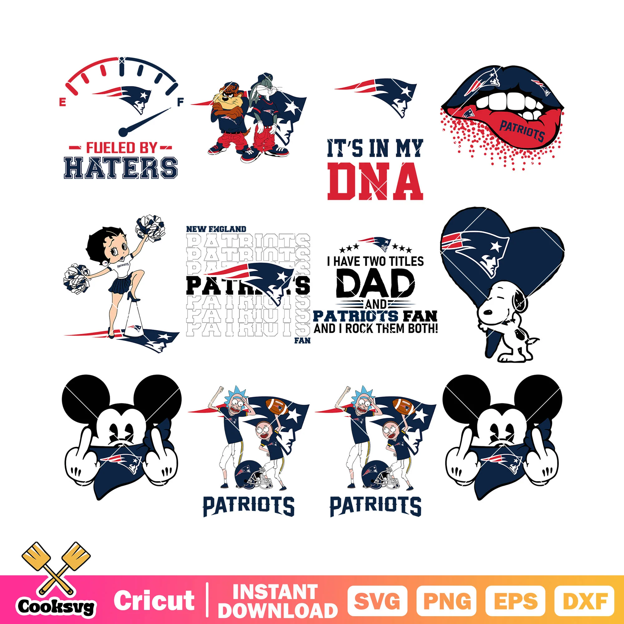 Flying elvis bundle svg, New England Patriots svg, nfl team svg
