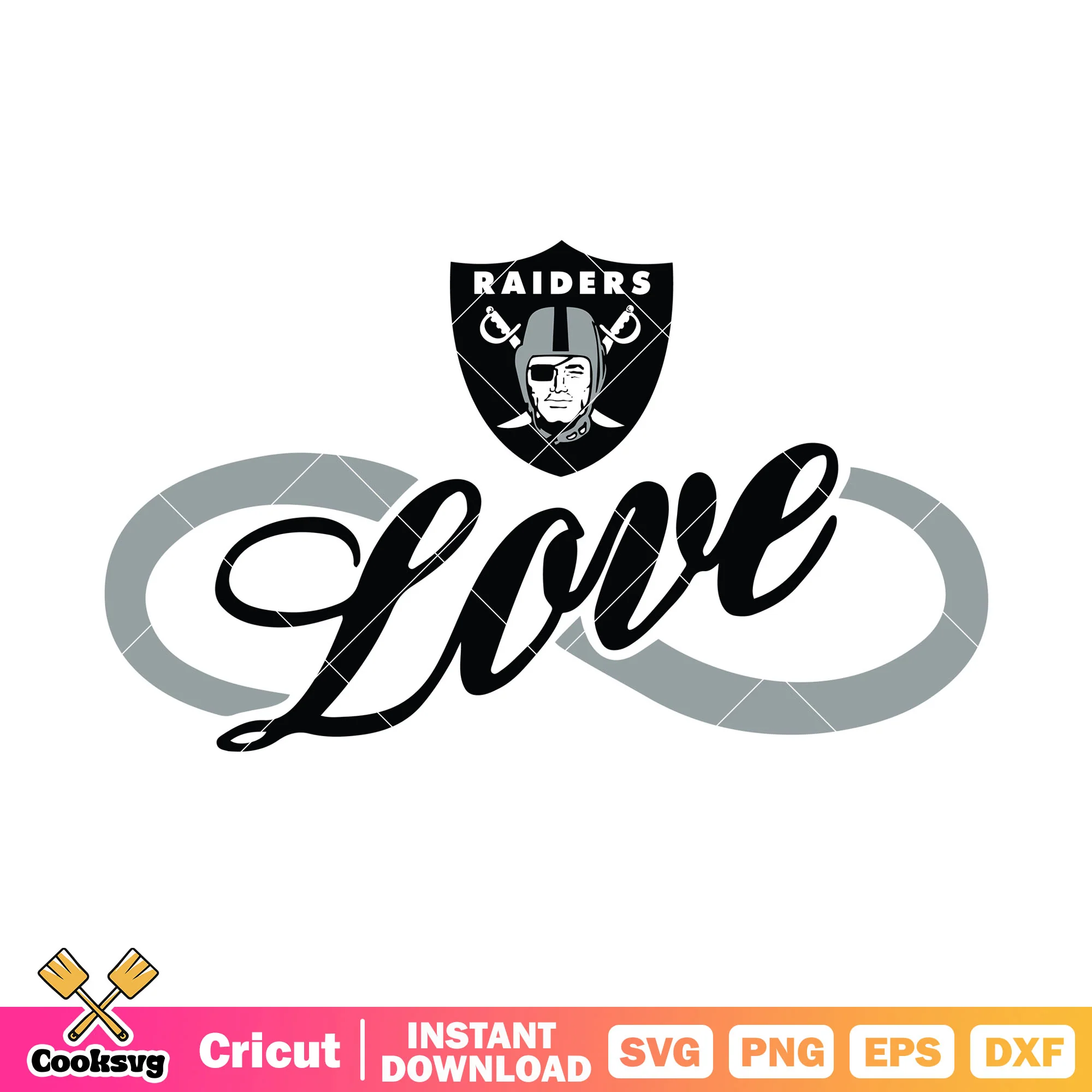 Forever love for pirate football team svg, oakland raiders svg