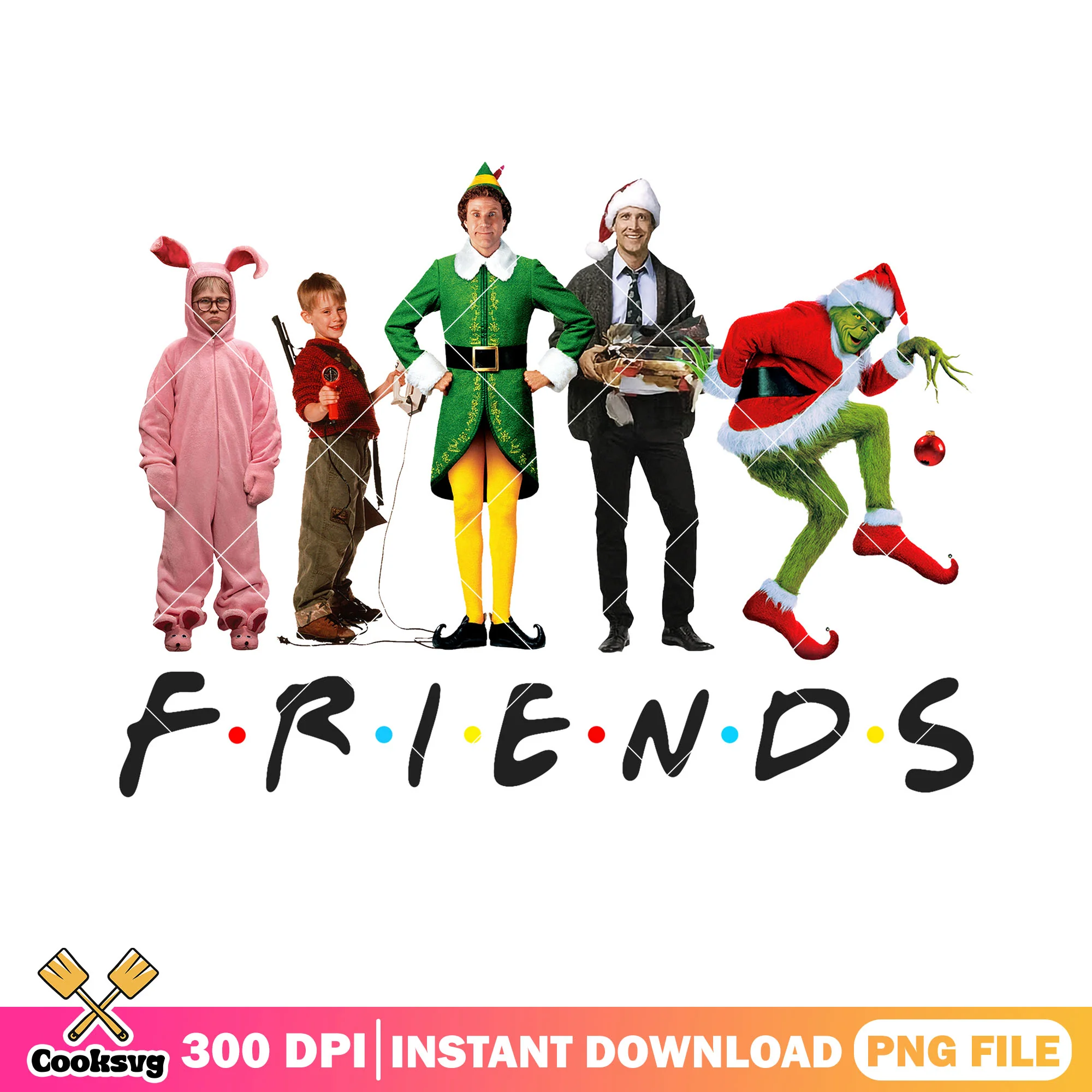 Friends kevin movie alone png, grinch funny png, ralphie rabbit png