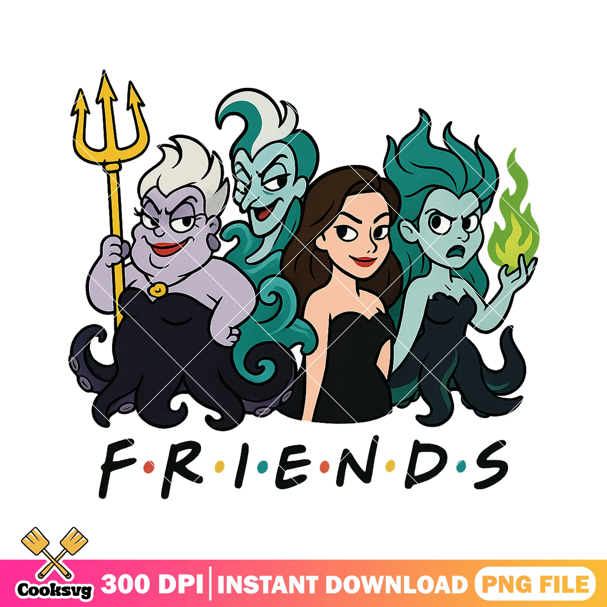 Friends of disney villain design png, disney characters png