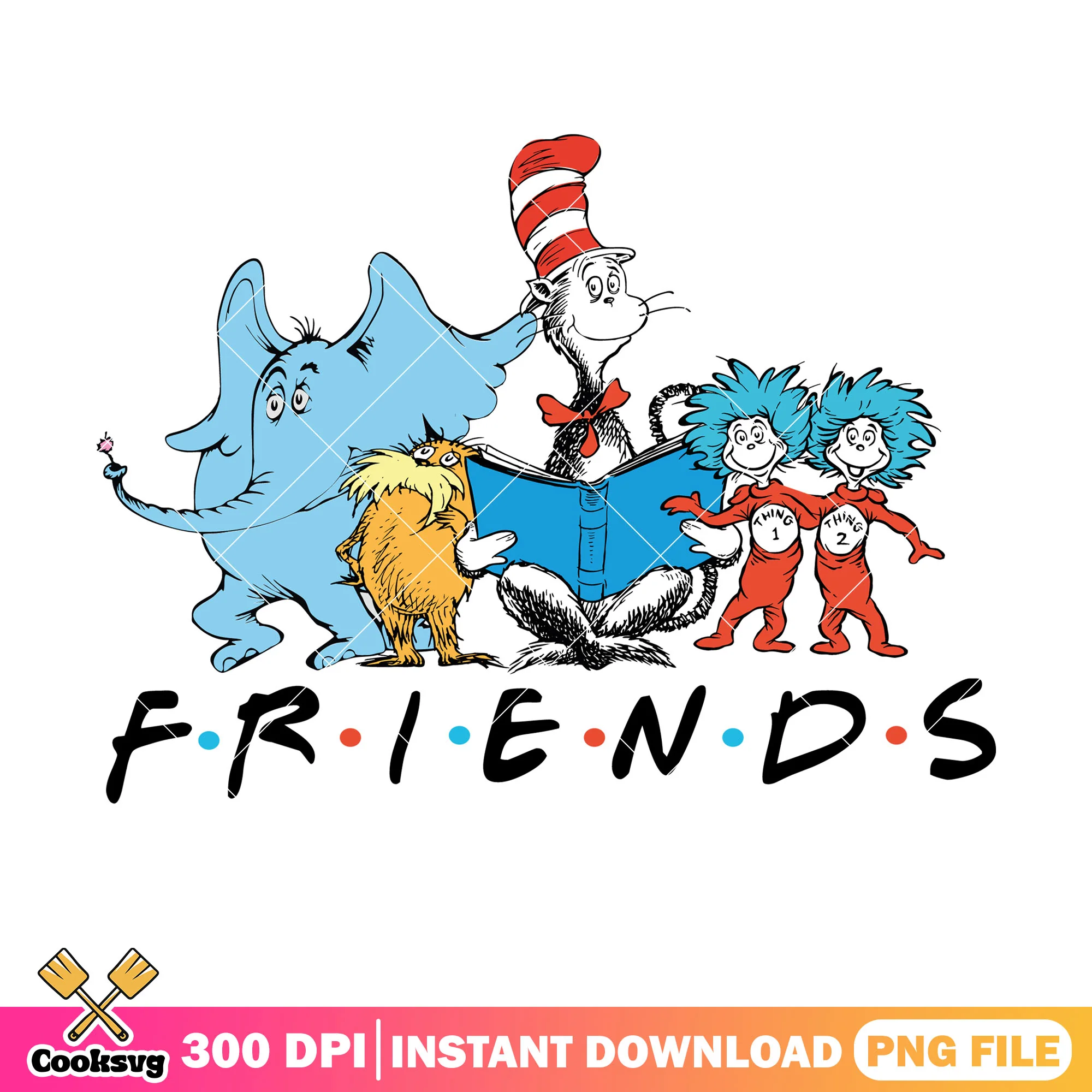 Friends of dr seuss cartoon png file, dr seuss friends png, dr seuss cartoon png