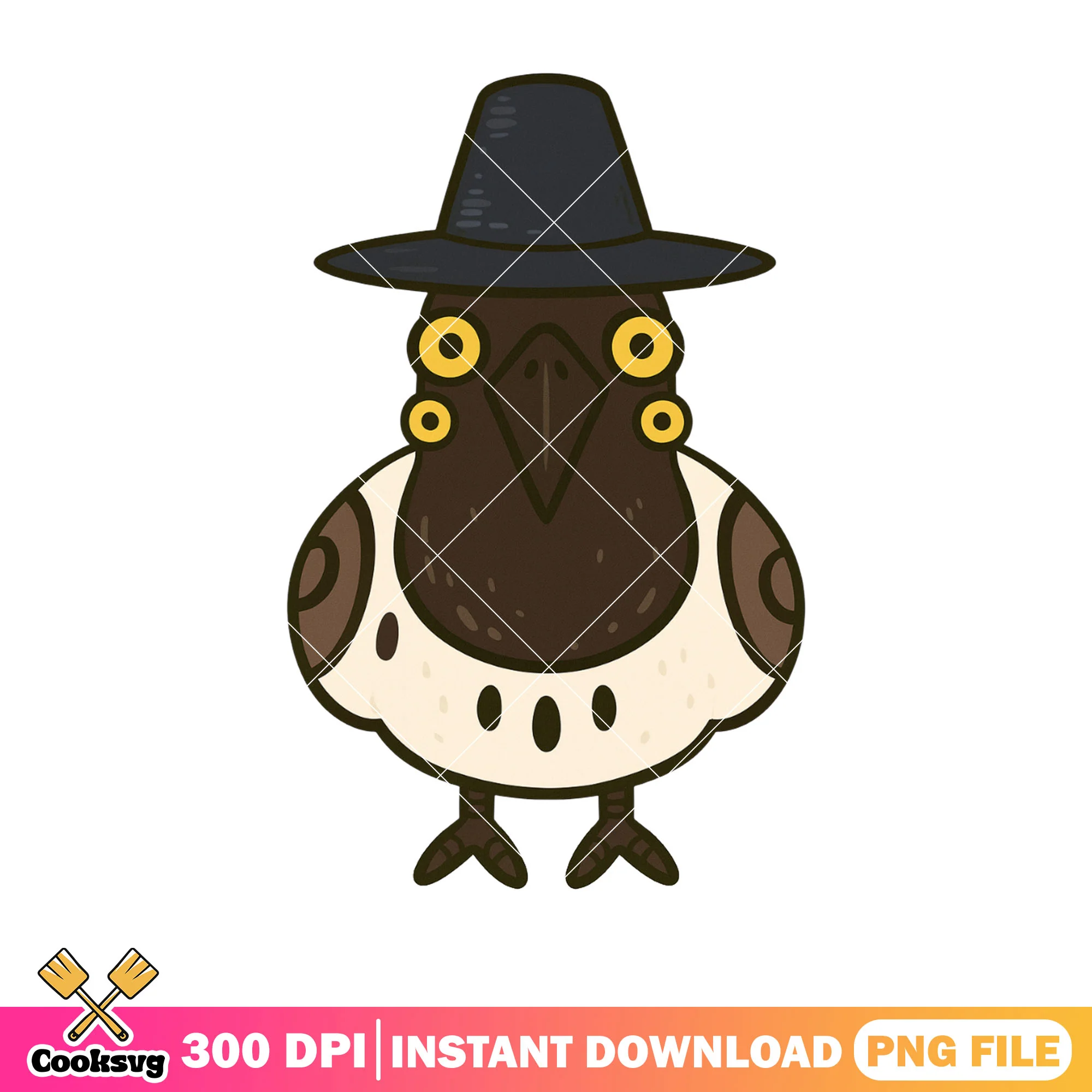 Front angle sussy bird png, derpy sussy png, kpop demon hunters png