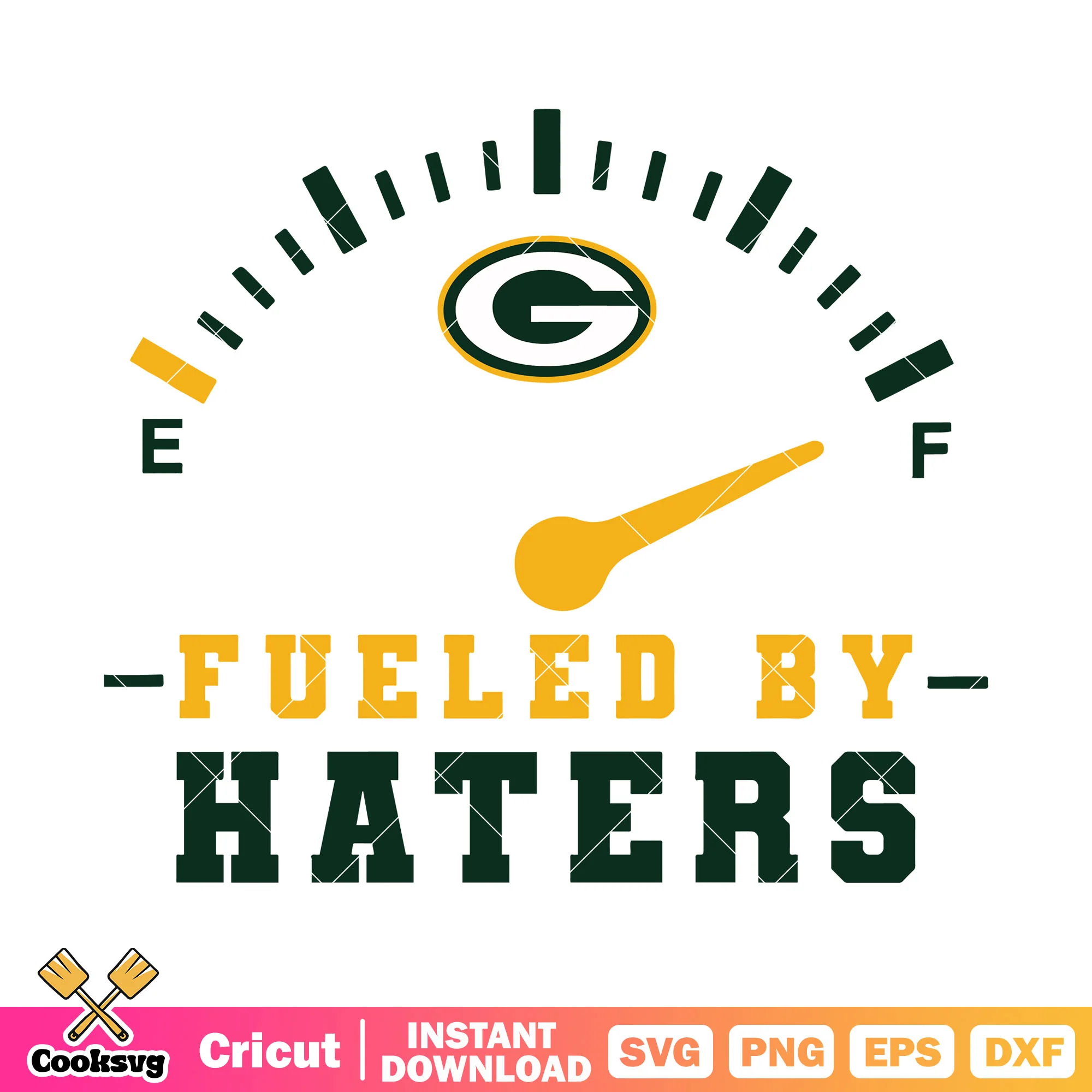 Fueled by haters svg, green bay packers svg, Lambeau Field svg